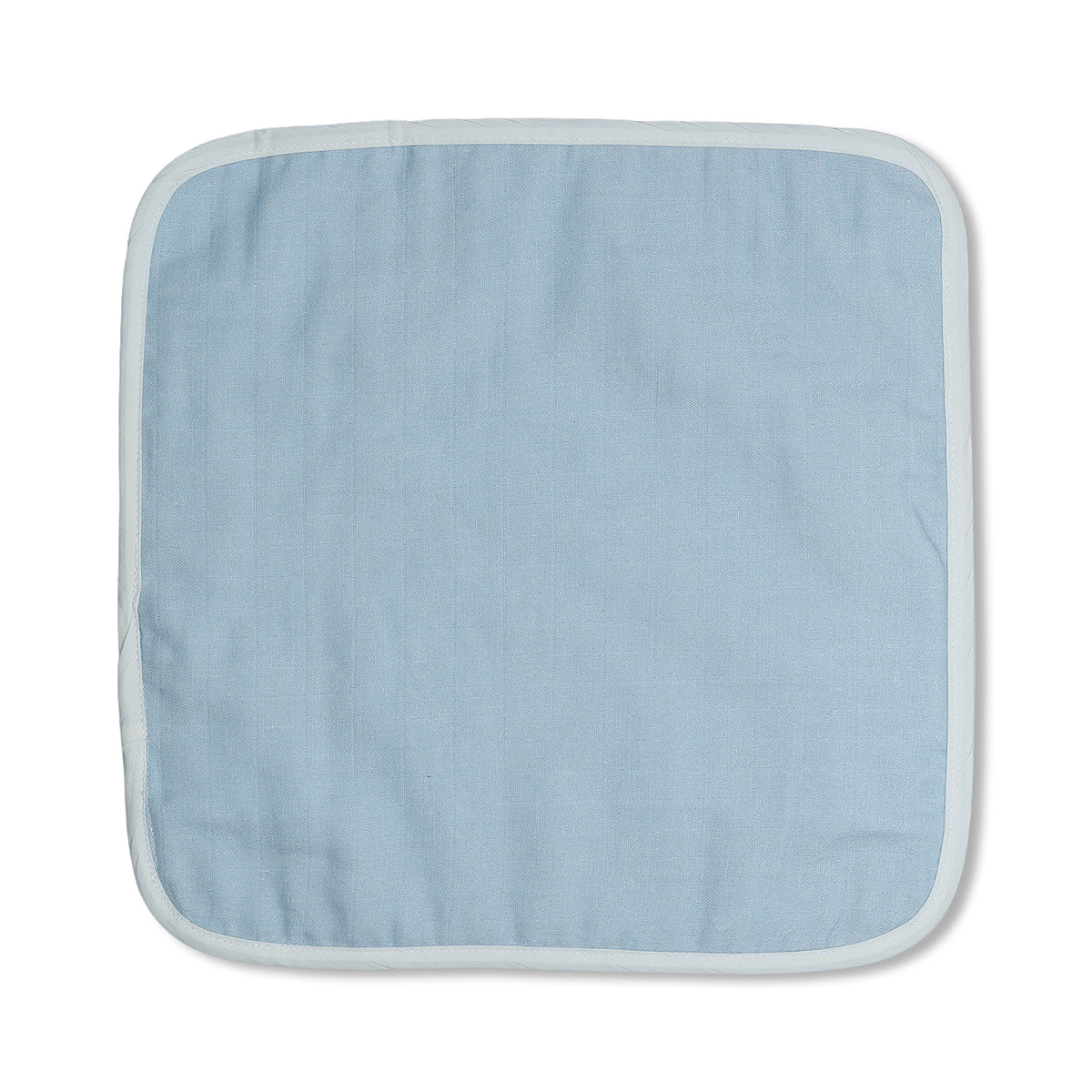 Baby Unisex Printed Washcloth Set Of 5, Blue White Pink And Yellow