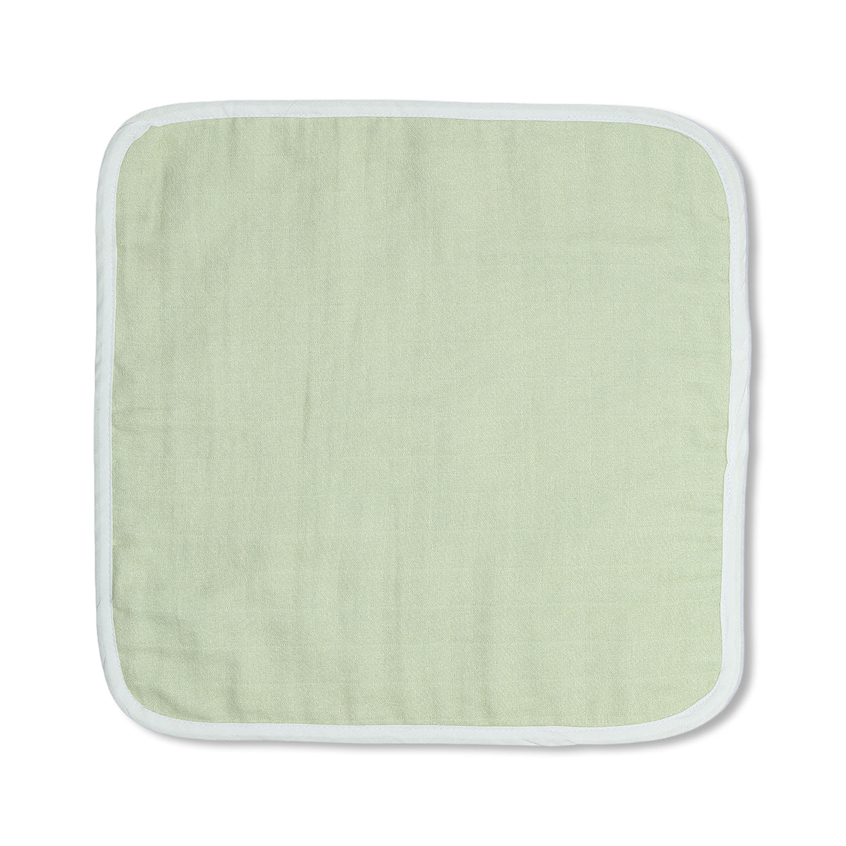 Baby Unisex Printed Washcloth Set Of 5, Blue Green And Yellow