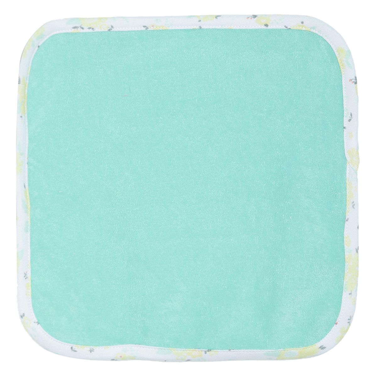 Girls Pink & Mint Green Coral Fleece Washcloth Pack of 4 Soft Face Towels