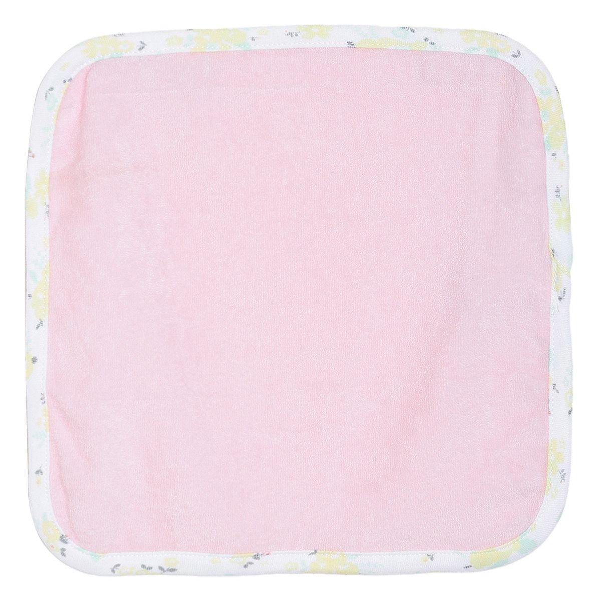 Girls Pink & Mint Green Coral Fleece Washcloth Pack of 4 Soft Face Towels