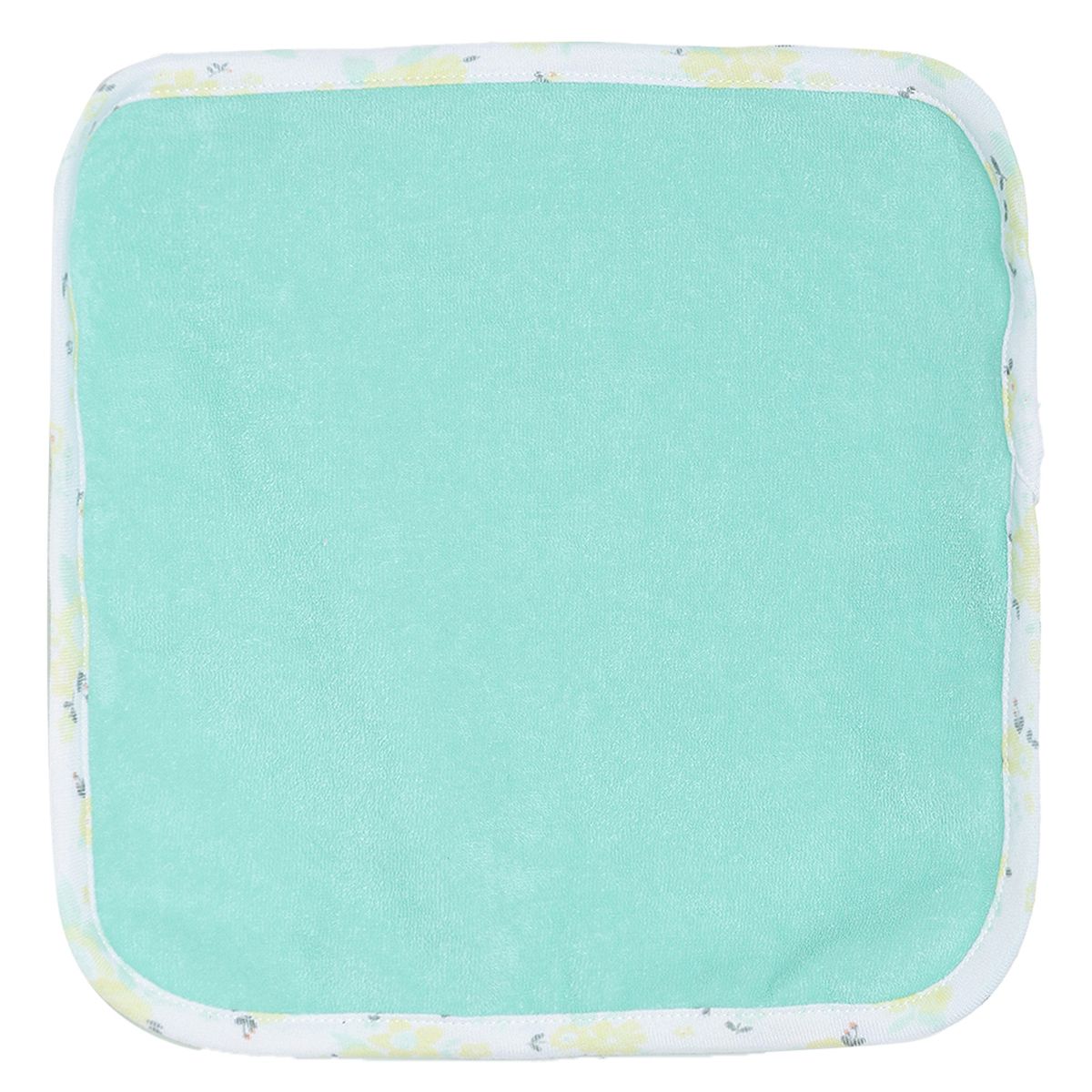 Girls Pink & Mint Green Coral Fleece Washcloth Pack of 4 Soft Face Towels