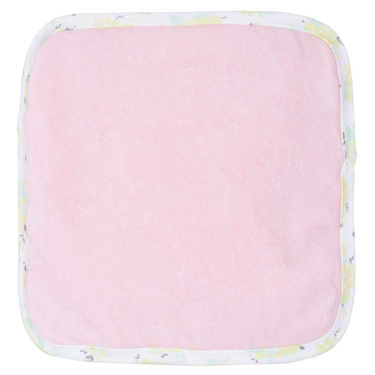 Girls Pink & Mint Green Coral Fleece Washcloth Pack of 4 Soft Face Towels
