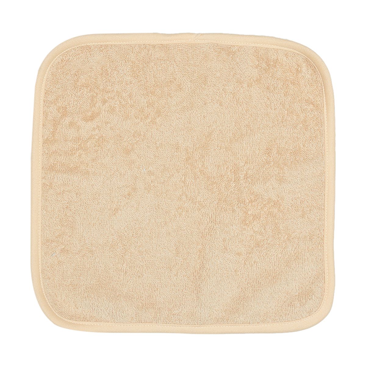 Unisex Beige & Mint Green Coral Fleece Washcloth Pack of 2 Soft Face Towels