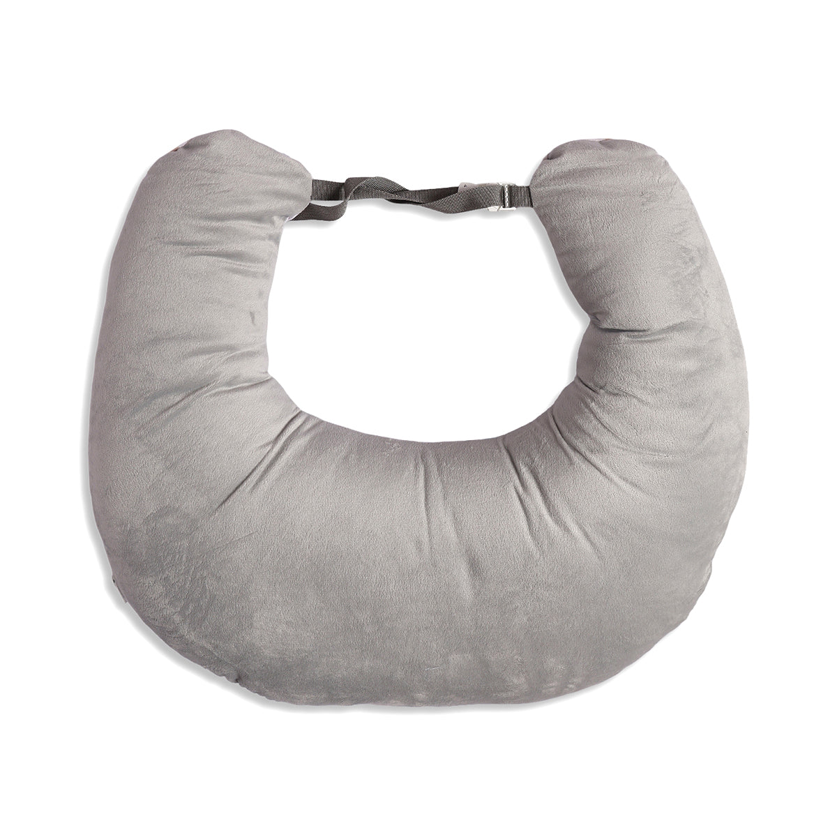 Baby Feeding Pillow With Strap, White And Multi