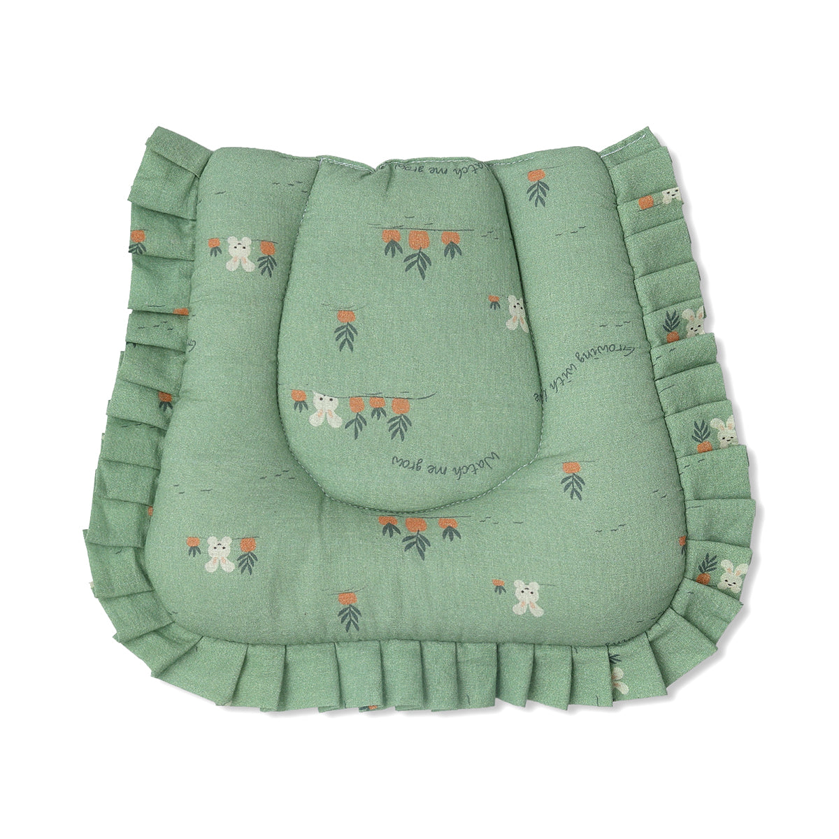 Baby Unisex Head Shaping Pillow With Soft Support, Green