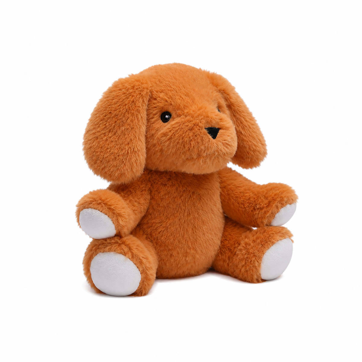 Baby Unisex Brown Polyester Plush Dog Soft Toy With Floppy Ears Pack Of 1 For Cuddling Playtime And Gifting
