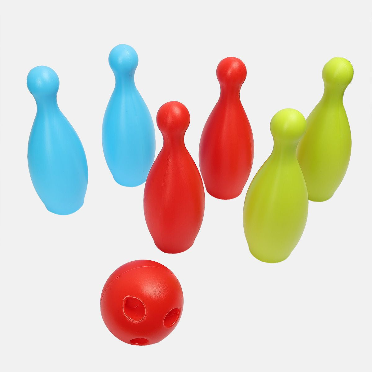 Unisex Multi 6 Pcs Bowling Playset