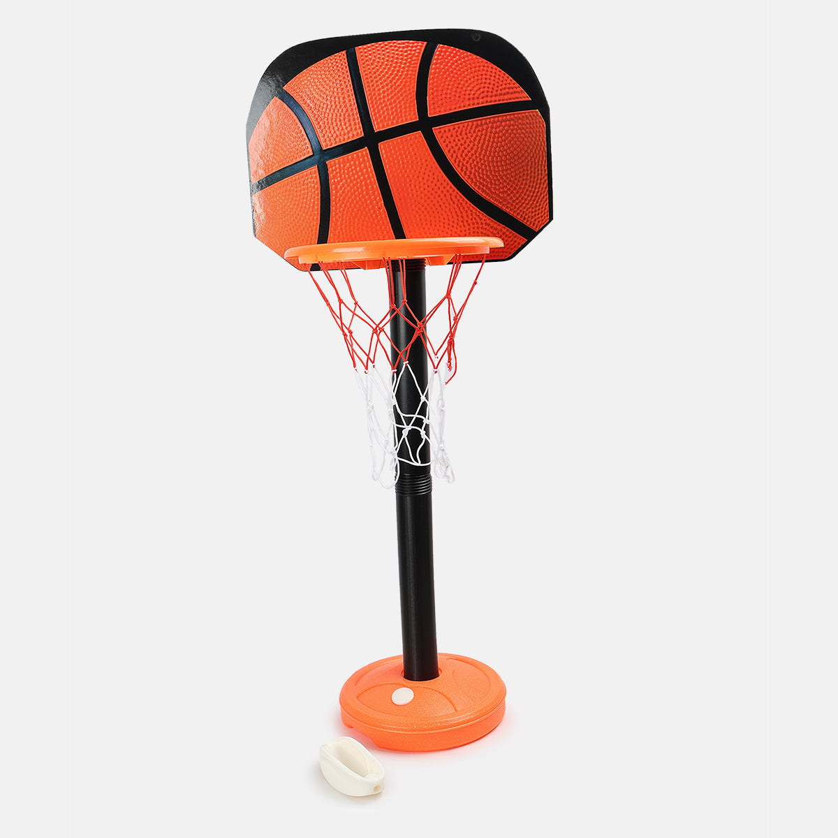 Unisex Orange 2 In 1 Basket Ball Indoor Toy Set
