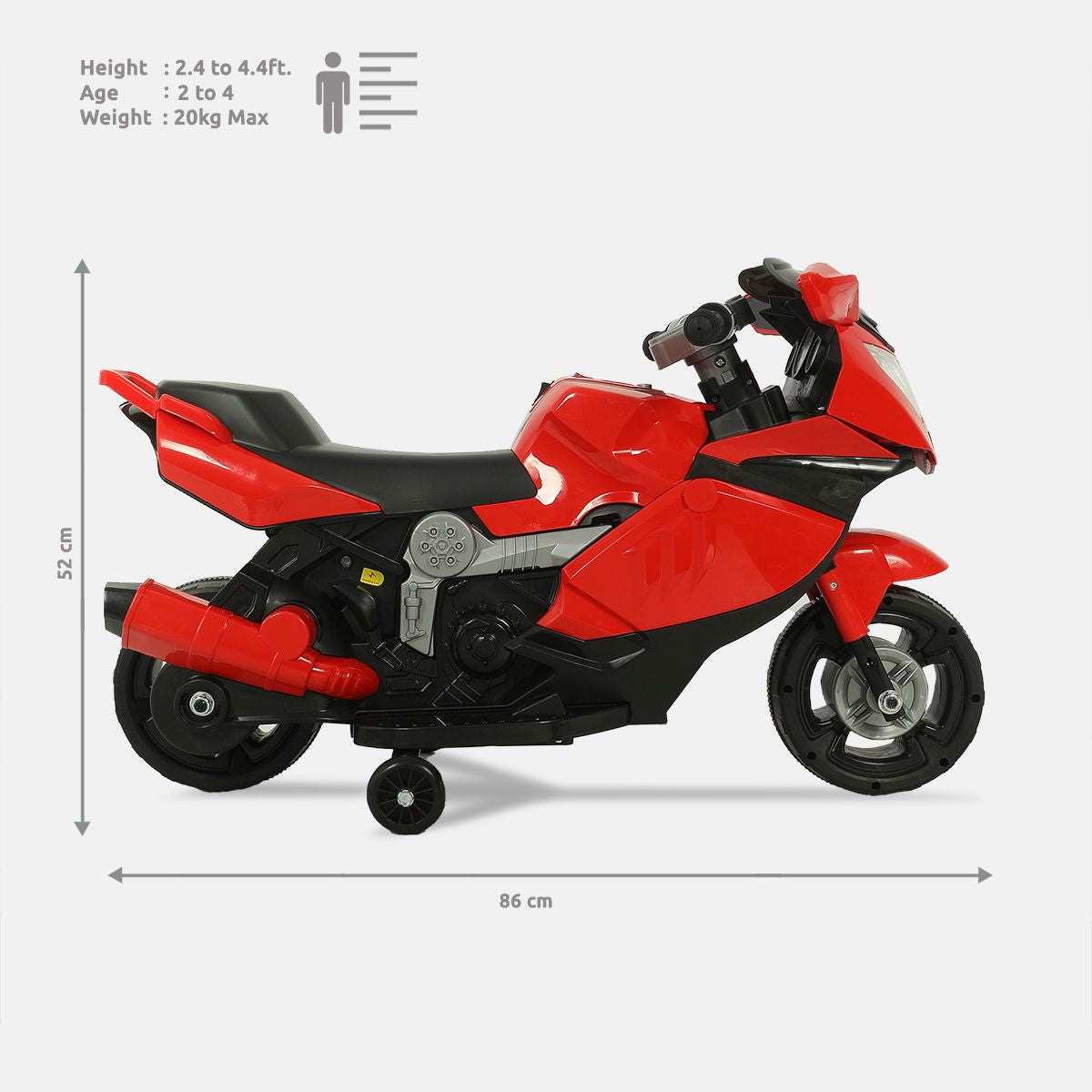 Red Electric Ride On SuperBike