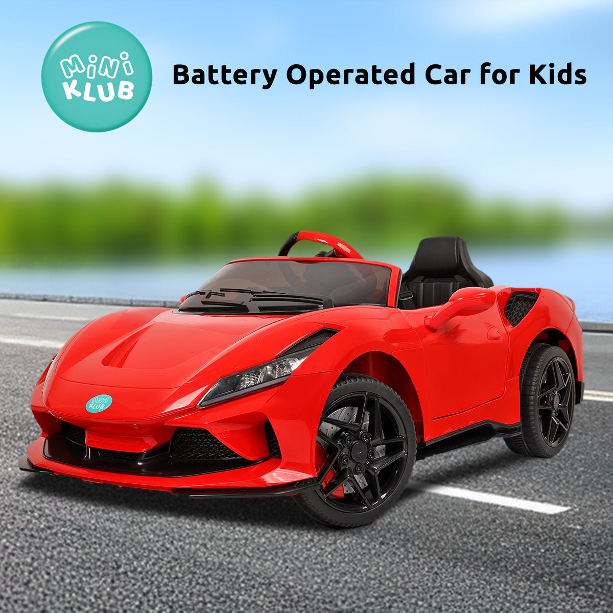 Unisex Battery Operated Ride-On Car, Red