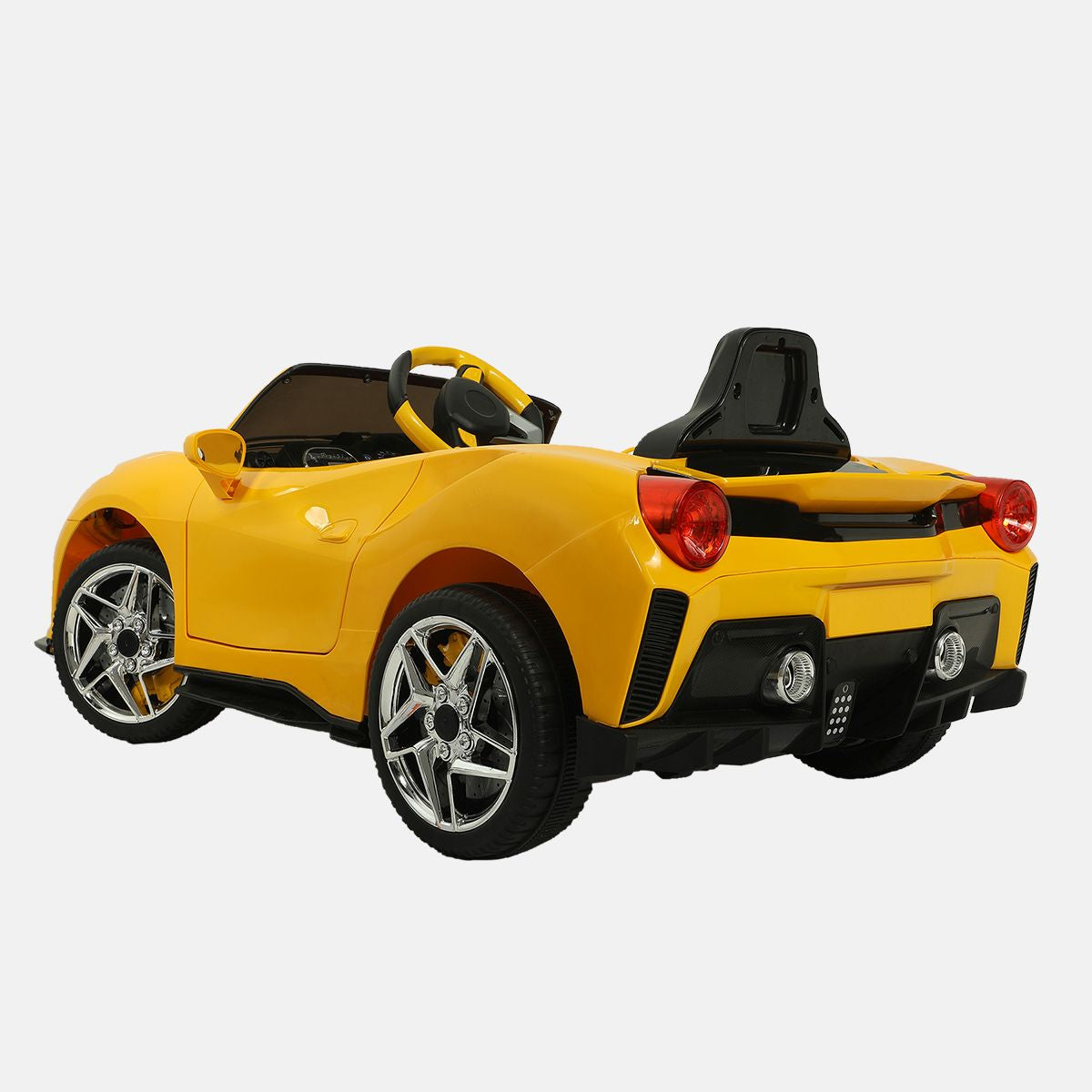 Yellow Ride On Sports Car