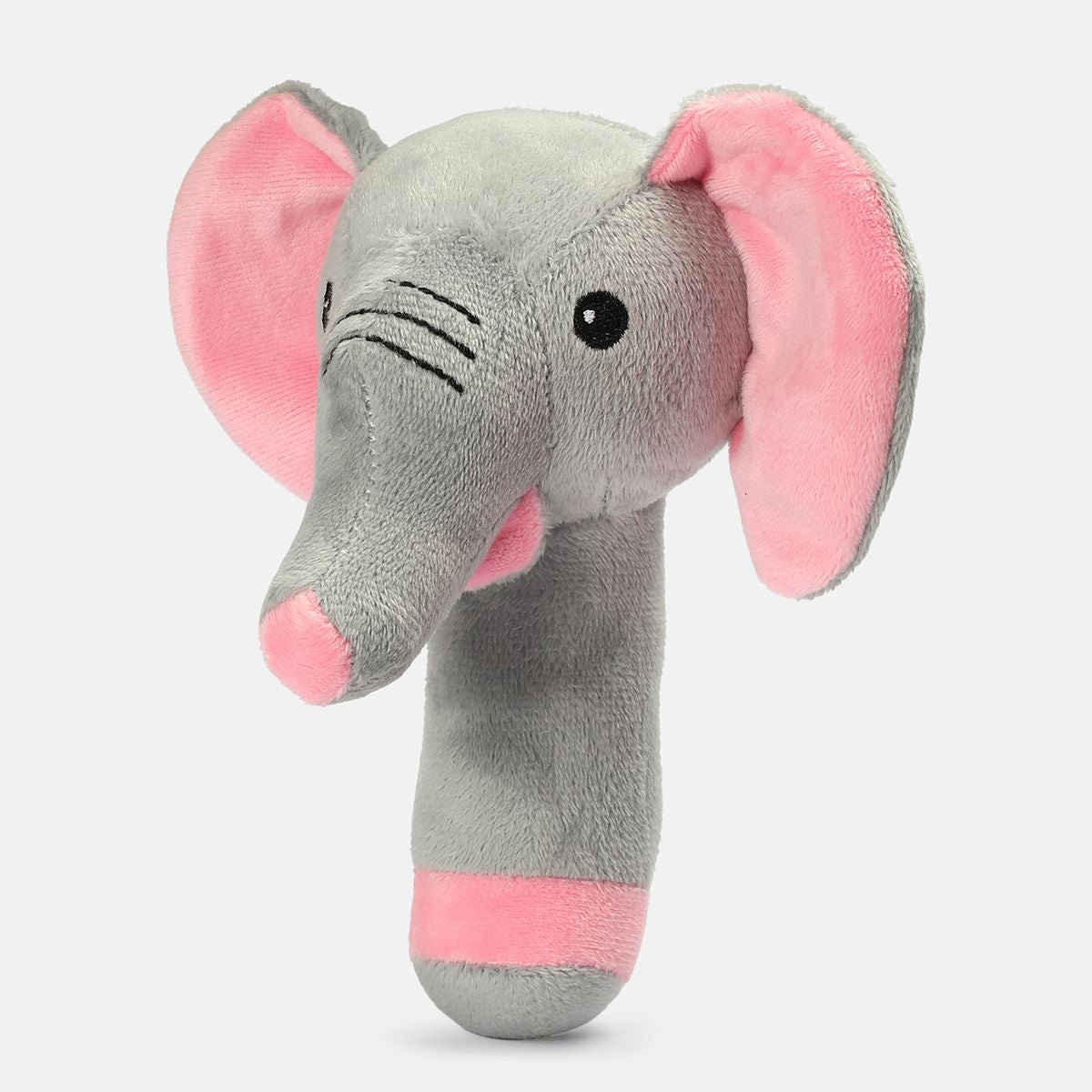 Miniklub Baby Multi Color Stick Elephant Soft Rattle Toy