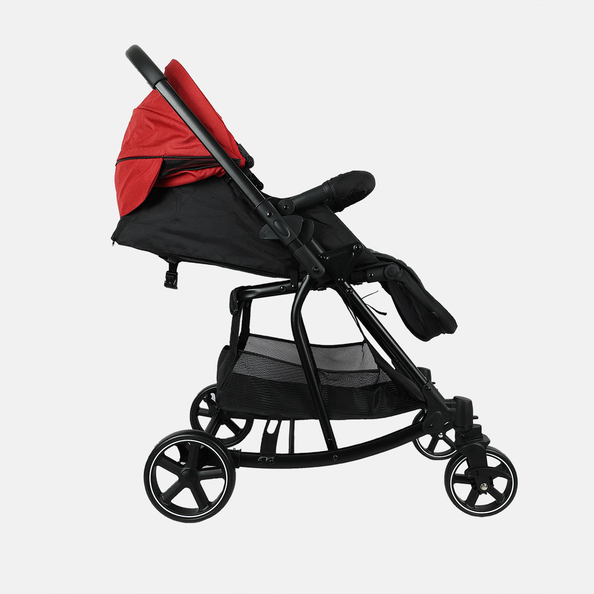 Unisex Baby Stroller, Red & Black