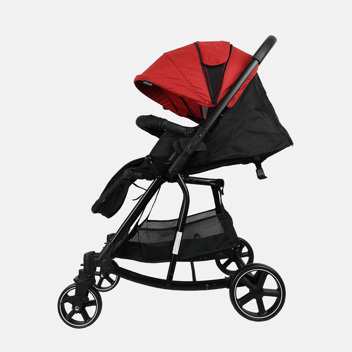 Unisex Baby Stroller, Red & Black