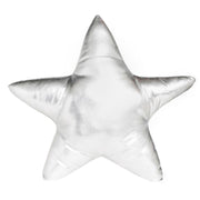 Baby Unisex Silver Polyester Star-Shaped Cushion Pack of 1 Soft Decorative Nursery Pillow