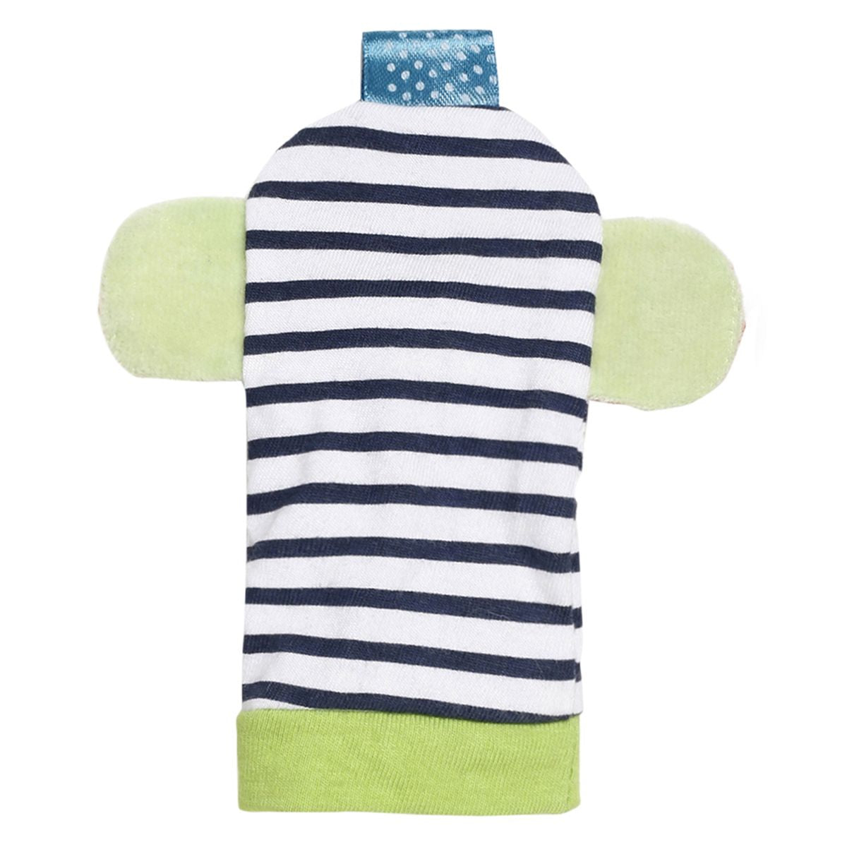 Baby Unisex Multicolour Cotton Blend Monkey Bath Mitt Pack of 1 Soft Bath Time Washcloth