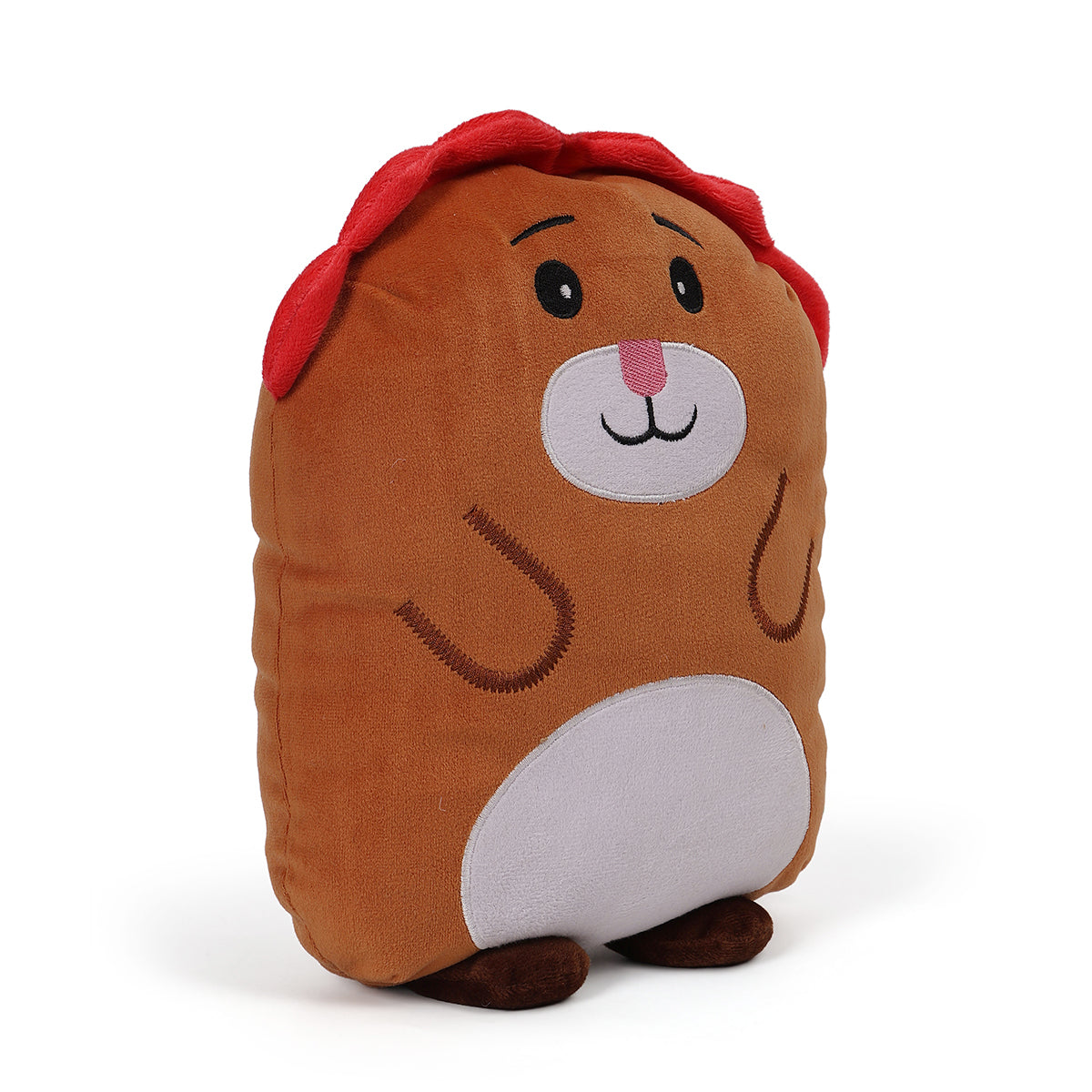 Baby Unisex Lion Face Cushion, Brown