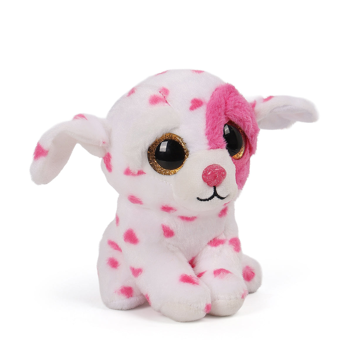Baby Unisex Dog Soft Toy, White And Pink