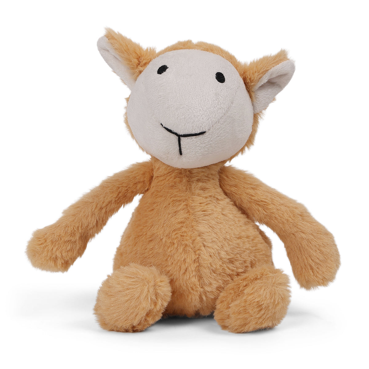 Baby Unisex Lamb Soft Toy, Brown And Cream