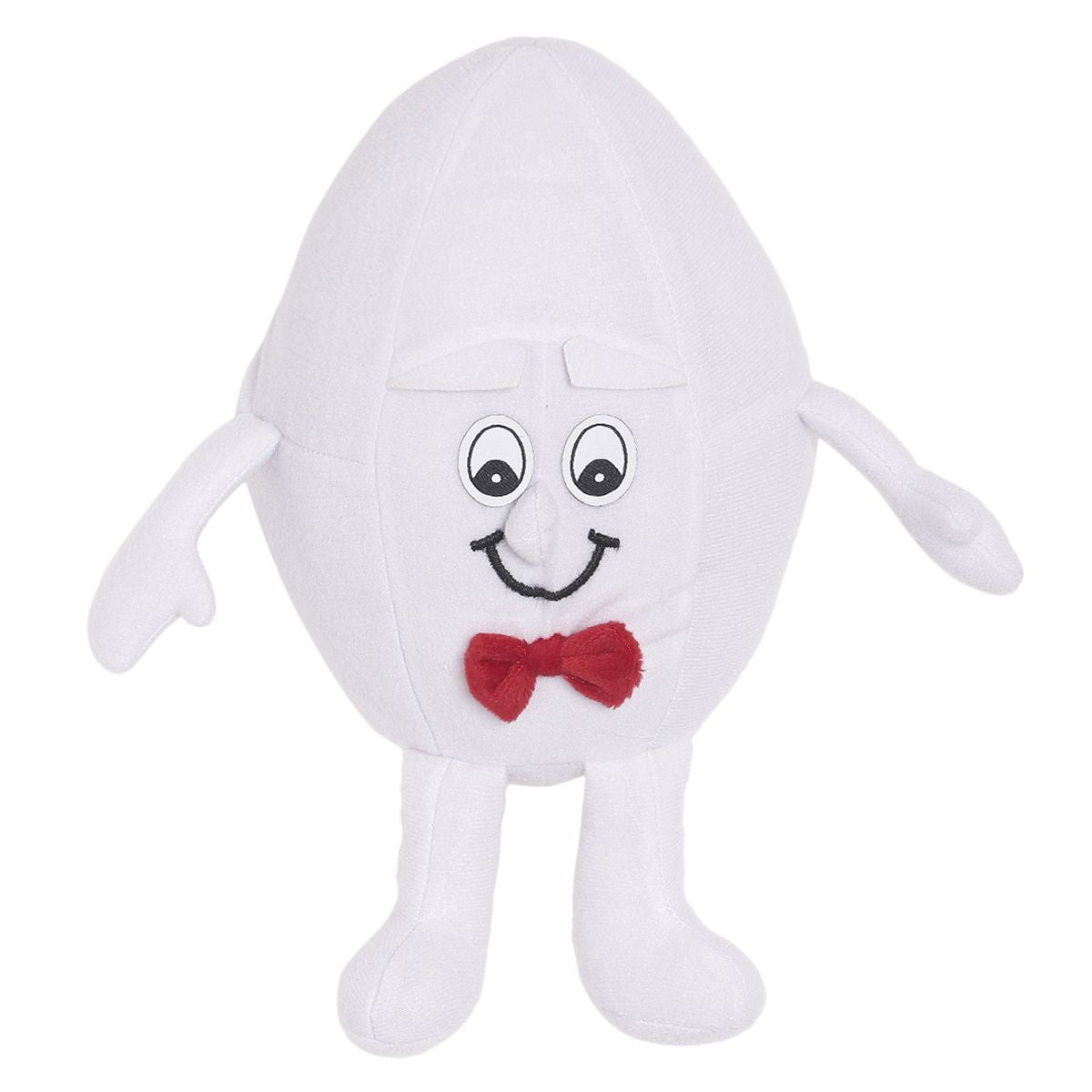 Baby Unisex White Polyester Egg Character Soft Toy Pack of 1 Plush Playtime Companion