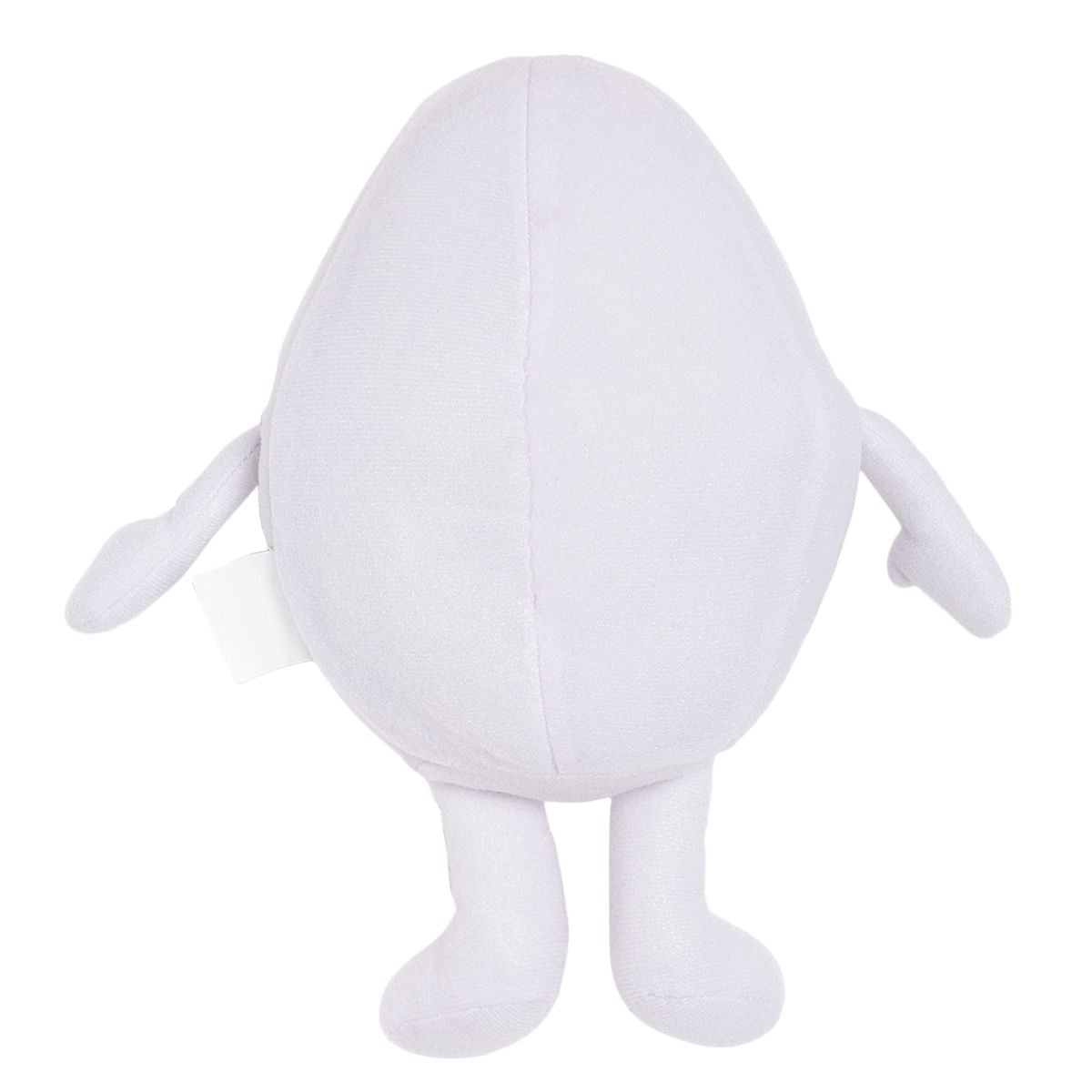 Baby Unisex White Polyester Egg Character Soft Toy Pack of 1 Plush Playtime Companion