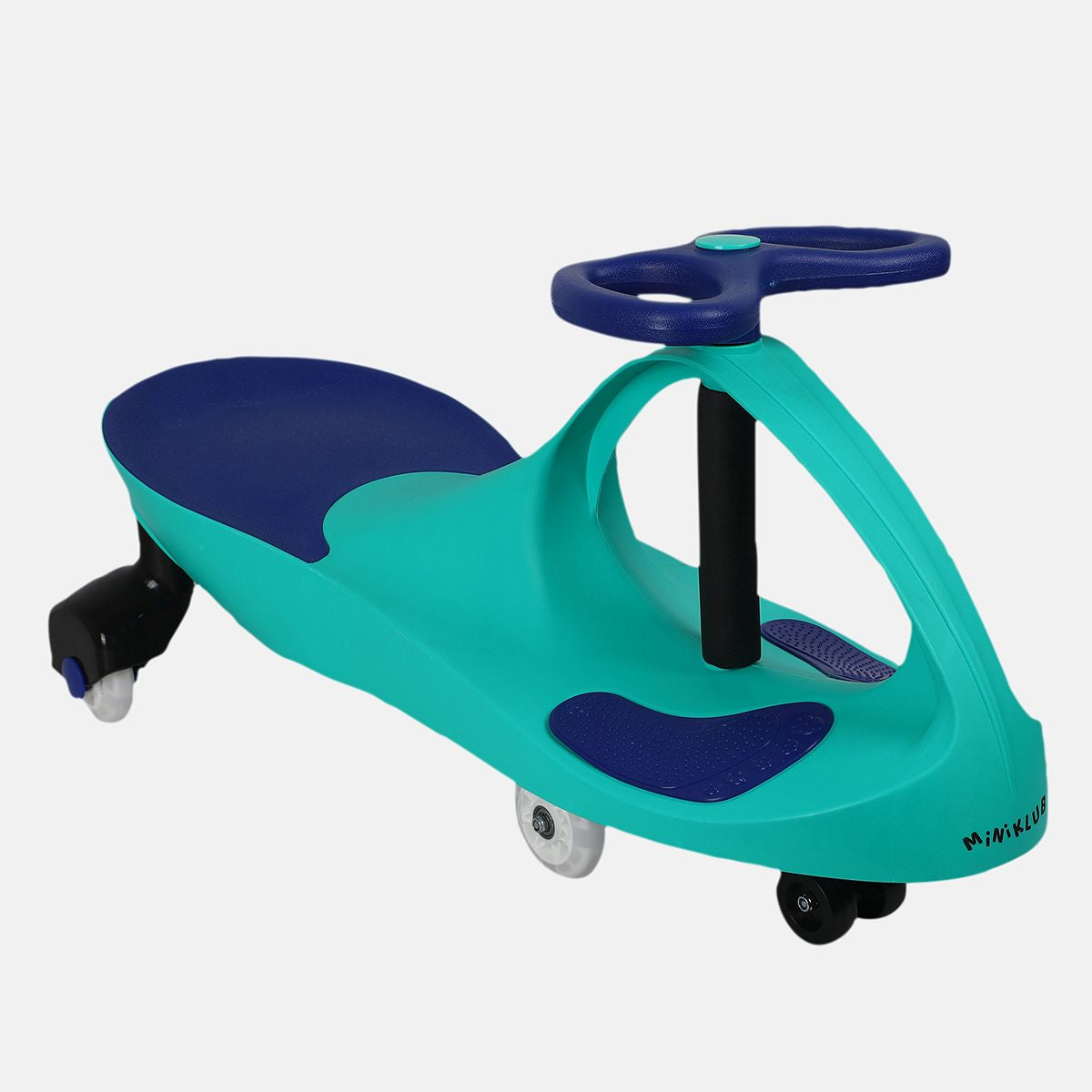 Miniklub Boys Teal And Black Color Twist Car Ride-On