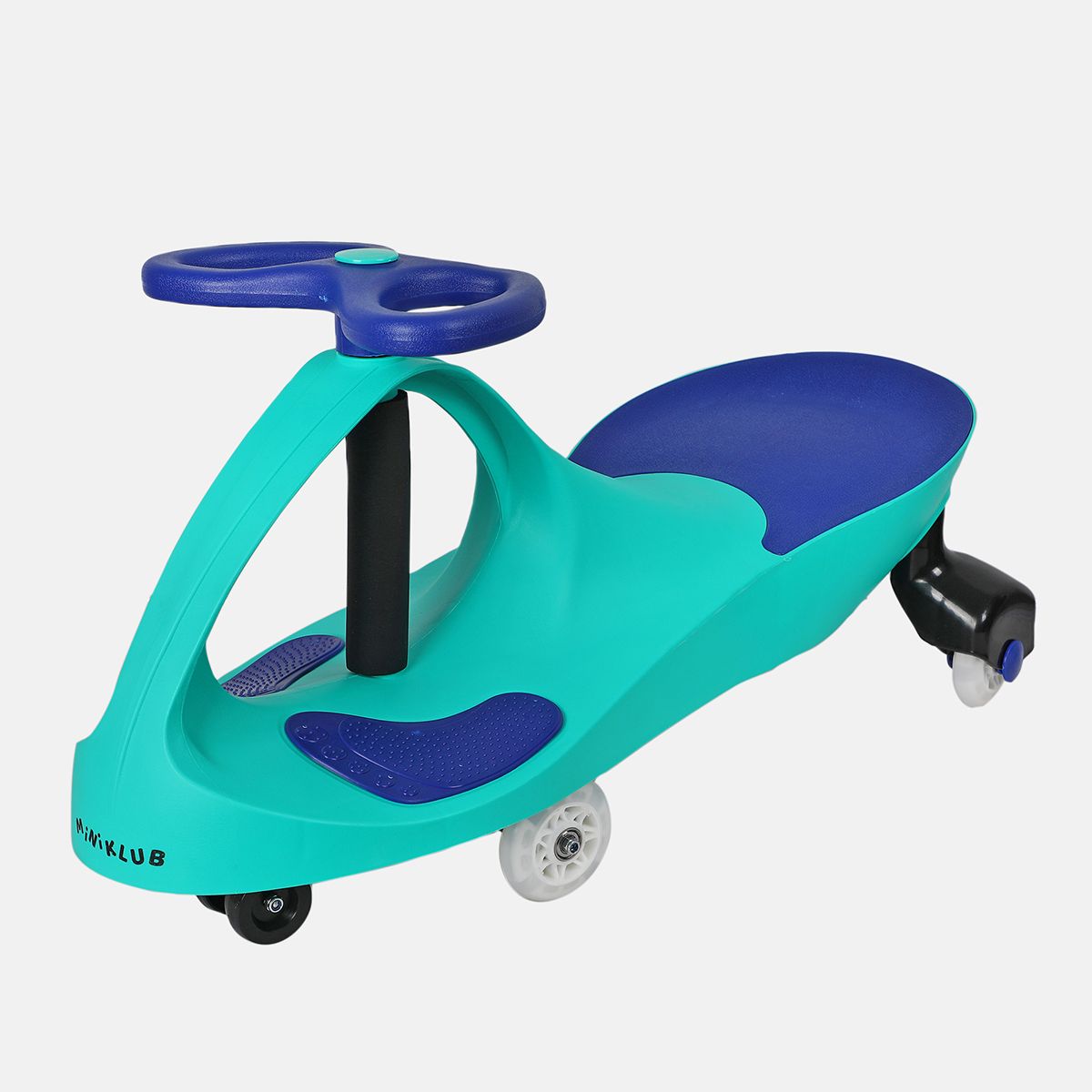 Miniklub Boys Teal And Black Color Twist Car Ride-On
