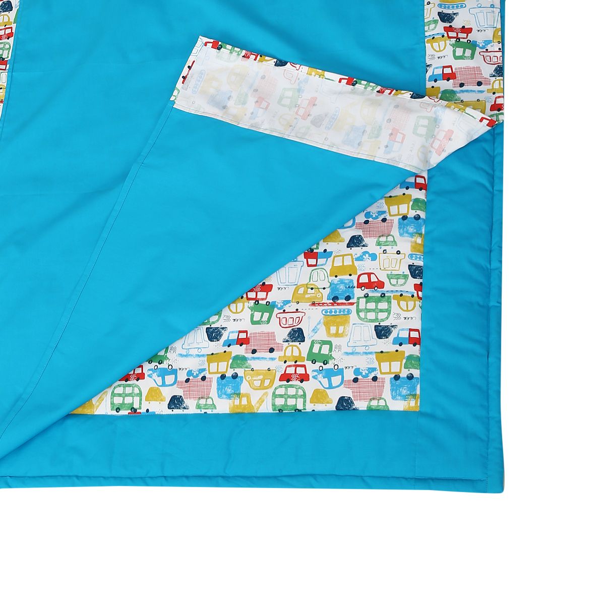 Boys Blue Vehicle Print Mat