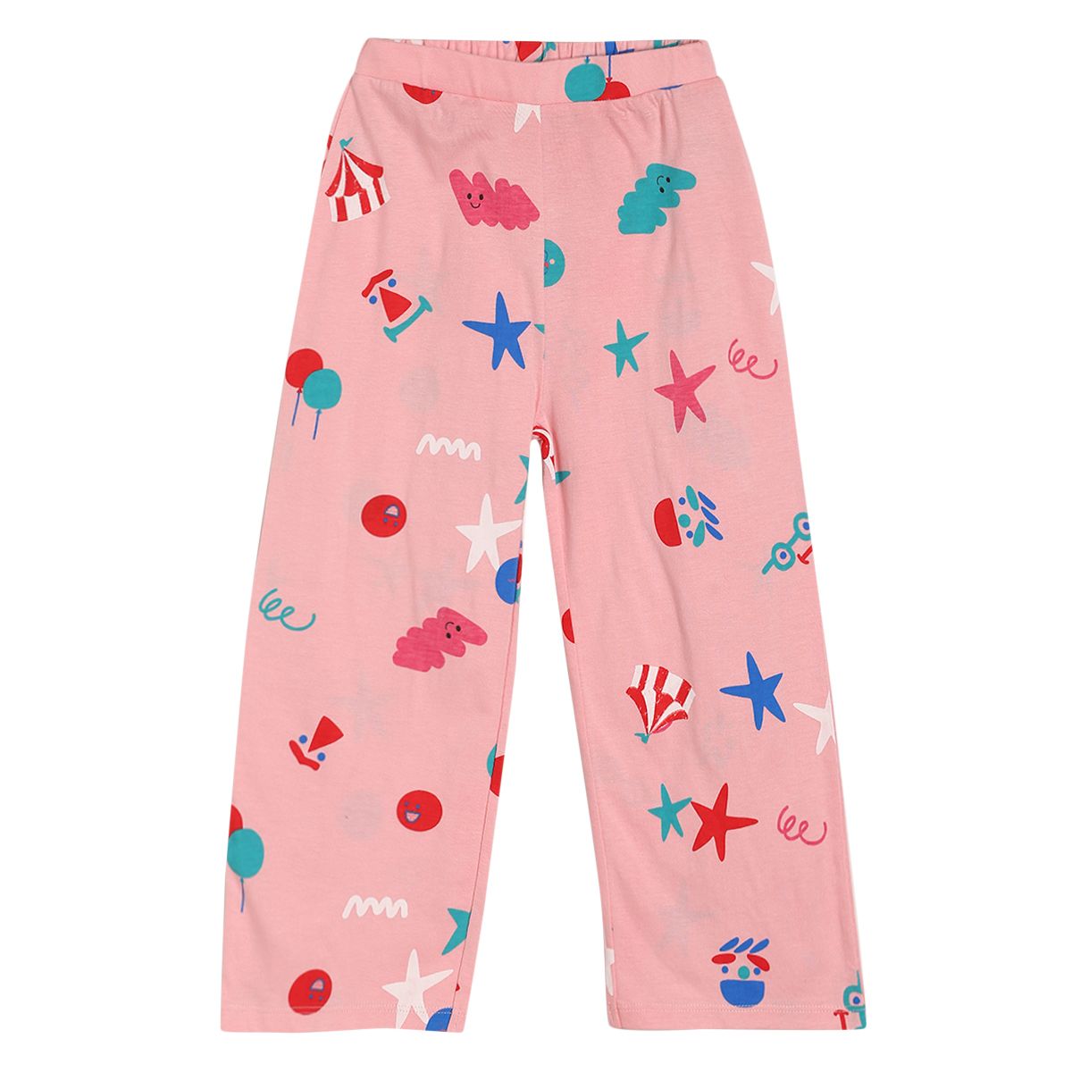 Girls Pink Pack Of 2 Lounge Wear