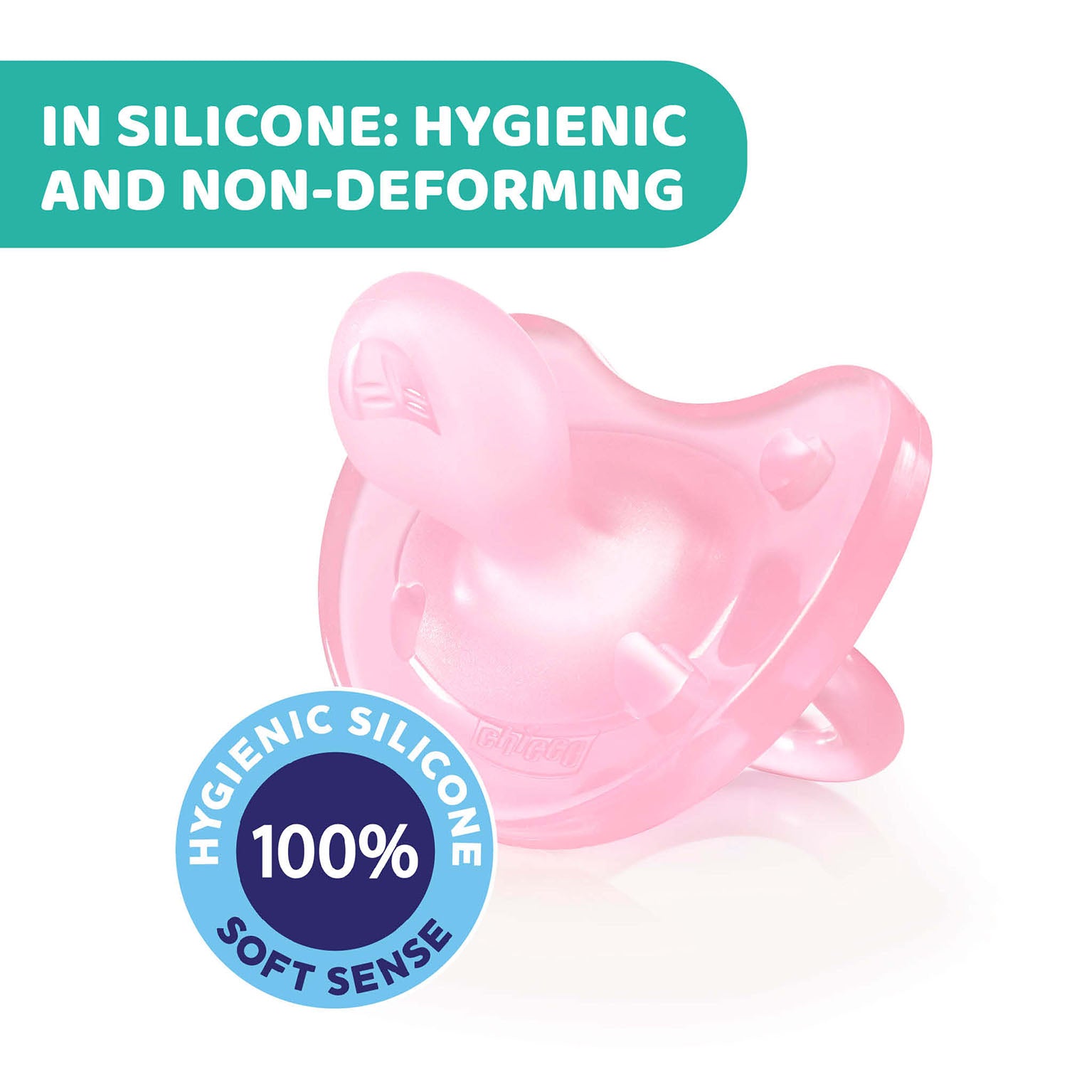 Chicco Physio Soft Silicone Soother (6-16M) - Pink