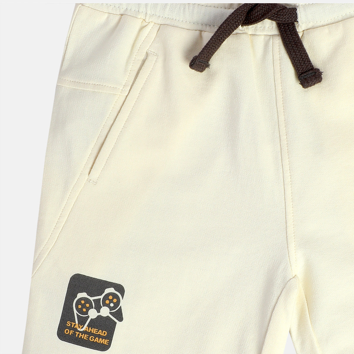 Boys White Knit Shorts