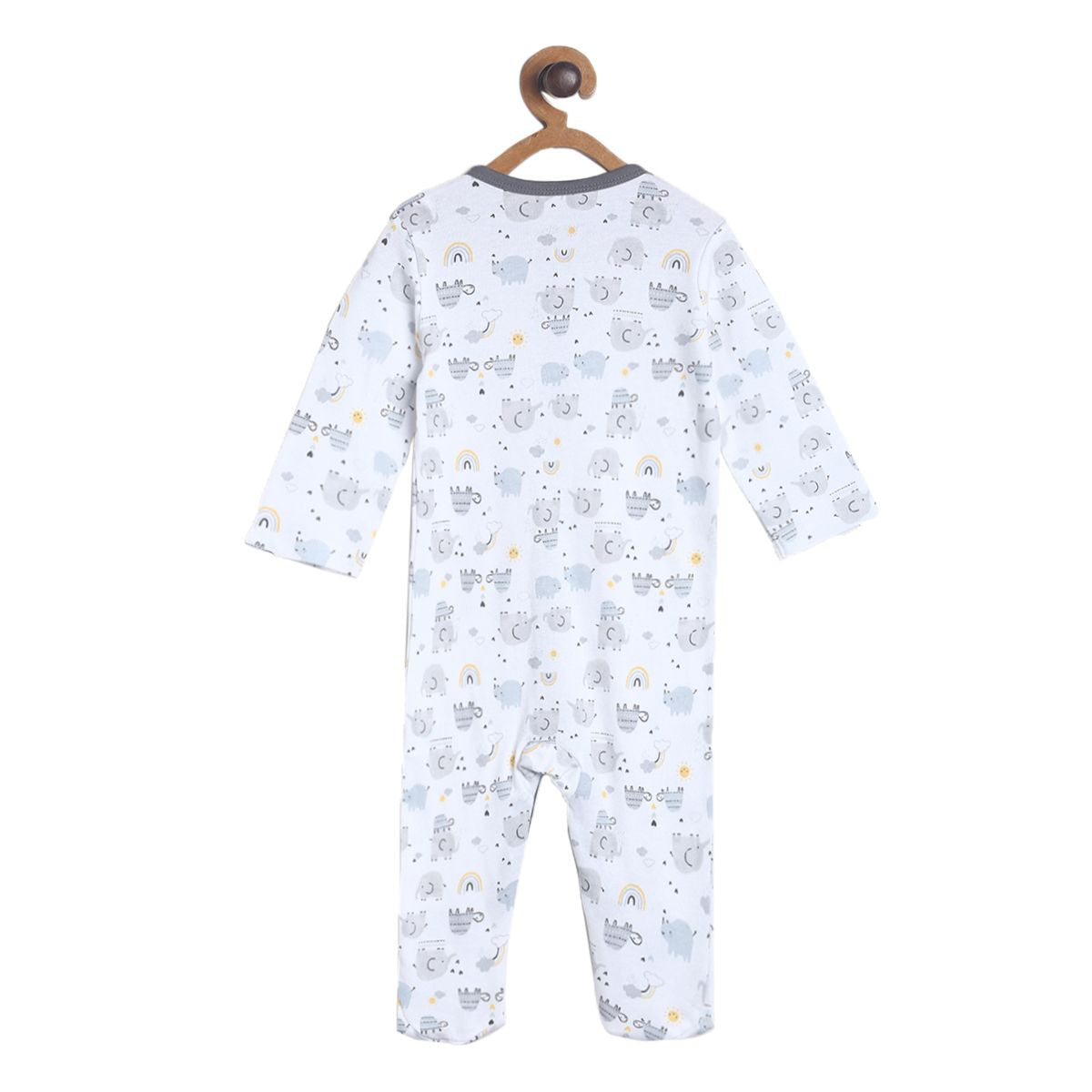 Pack of 2 sleepsuit - light greyish blue for New Born