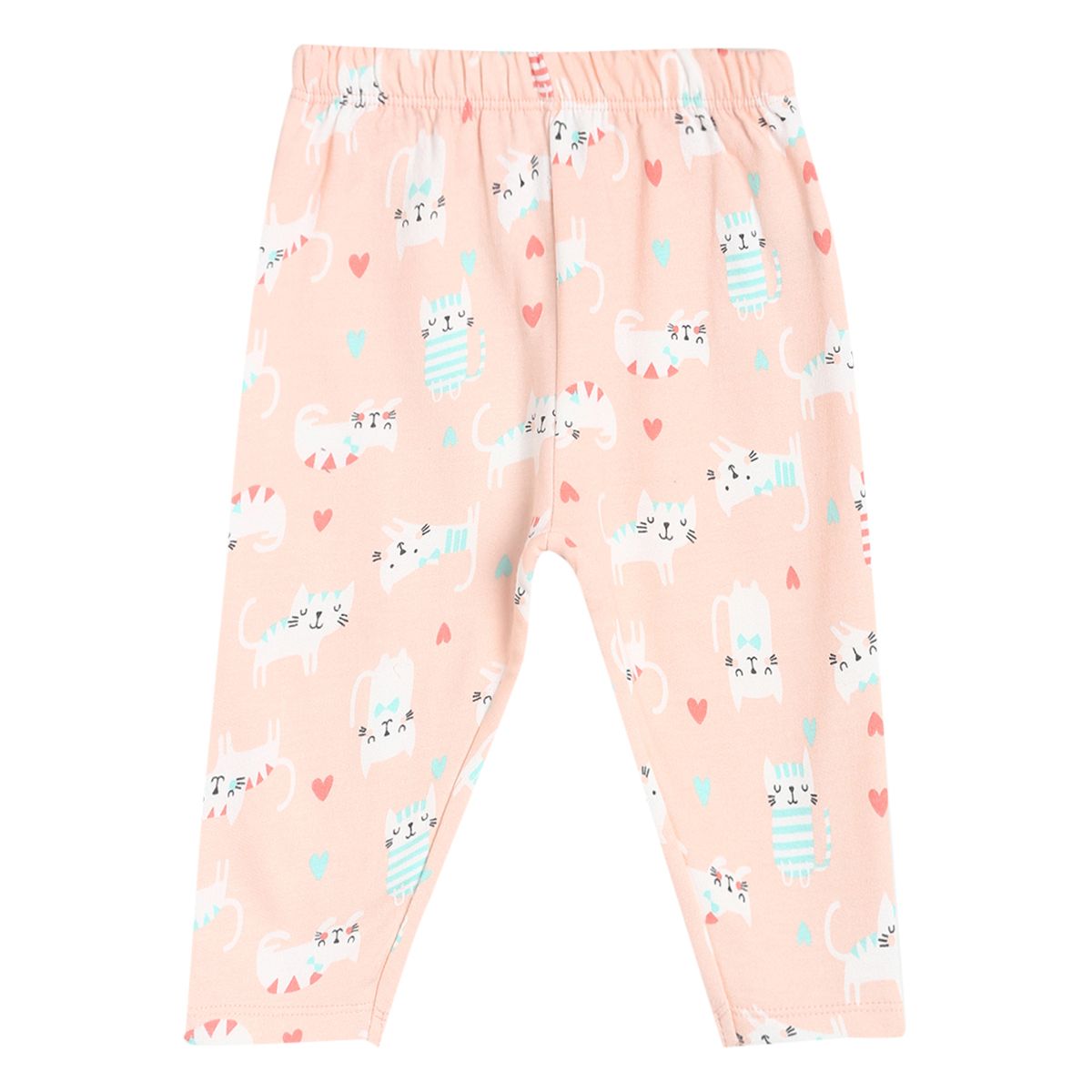 Pack of 2 top and bottom set - peach for 3-6 Months