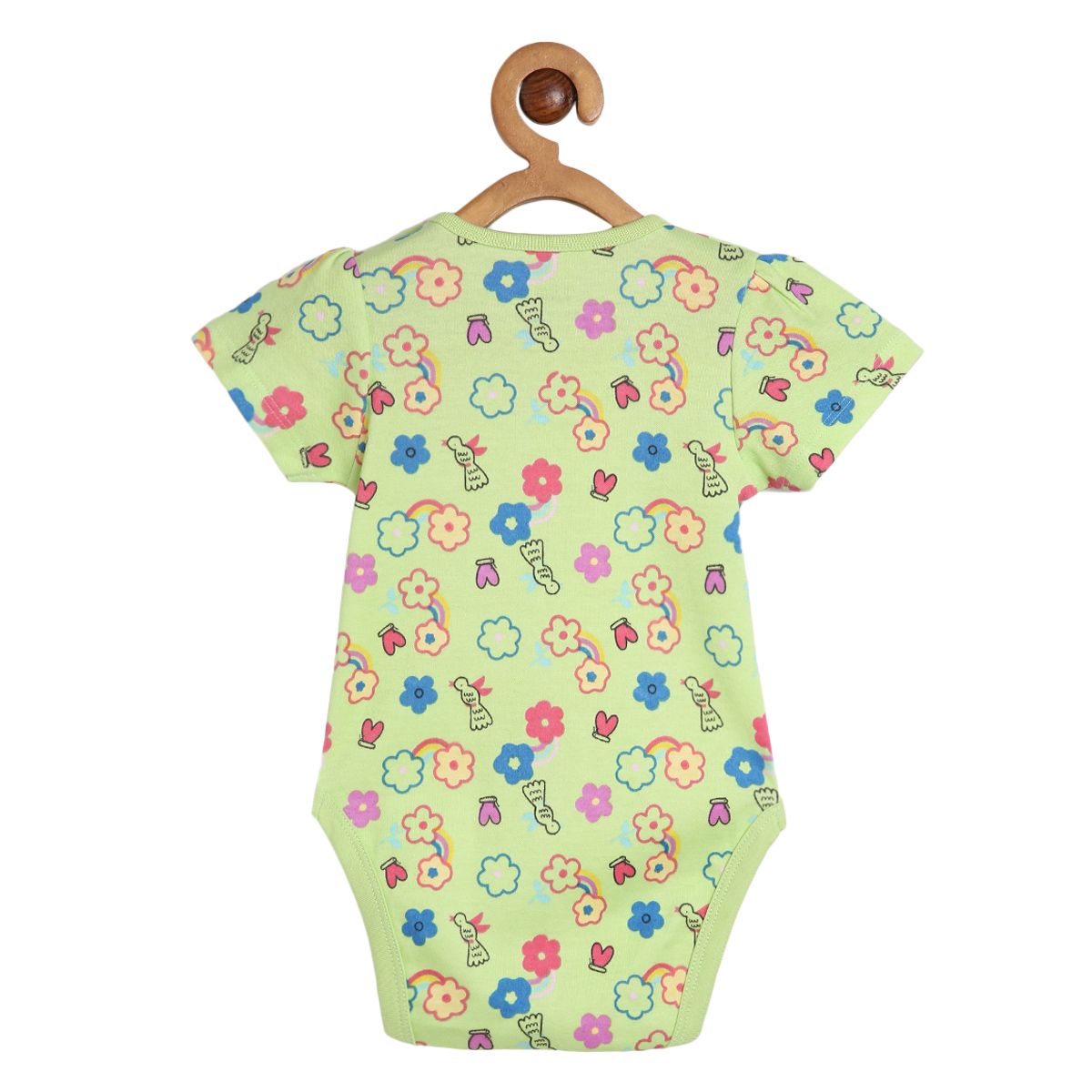 Girls Multicolor Pack Of 3 Body Suit