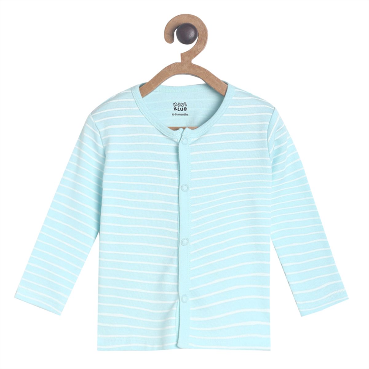 Pack of 3 front open vest - light blue for 0-3 Months