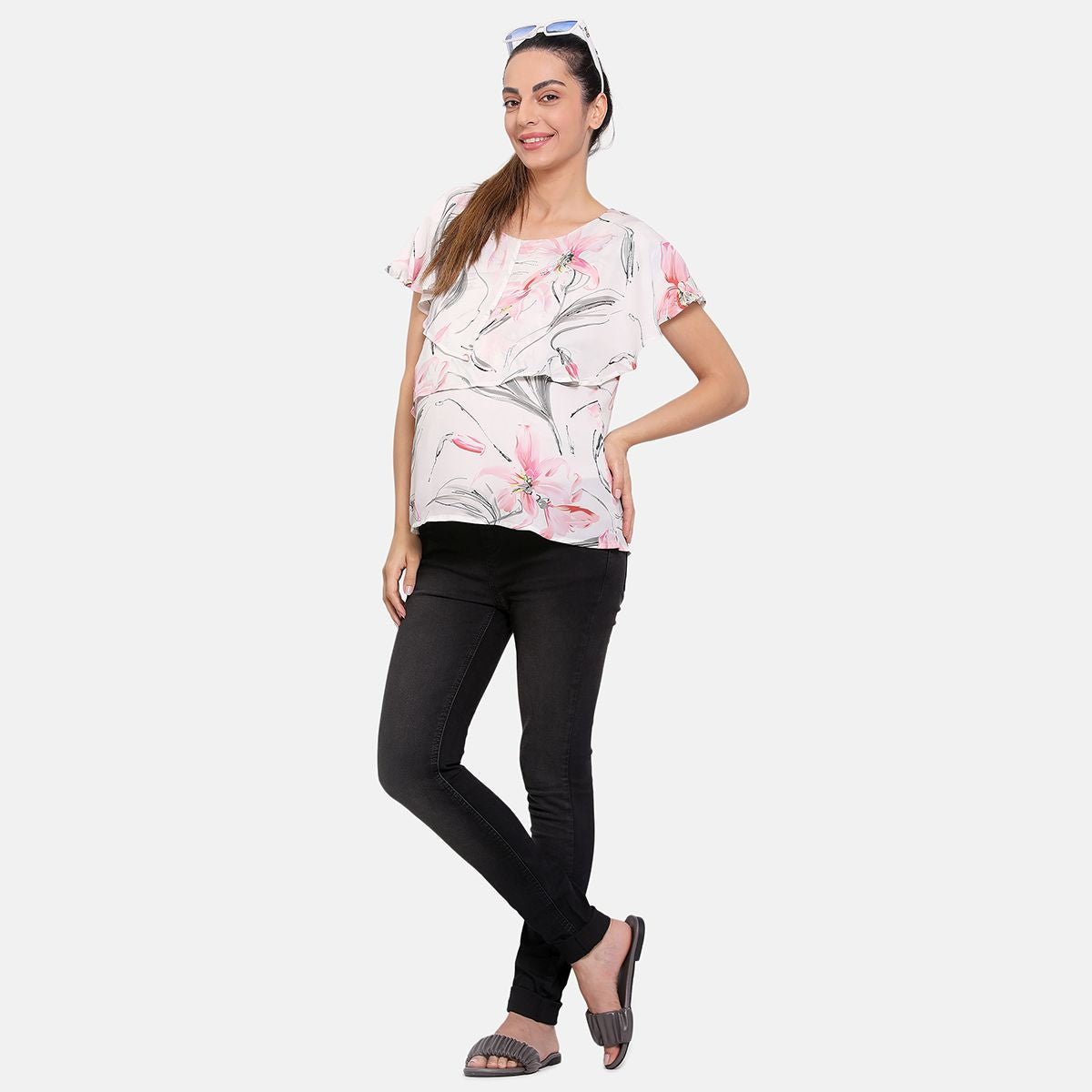 Nursing Top With Zipper