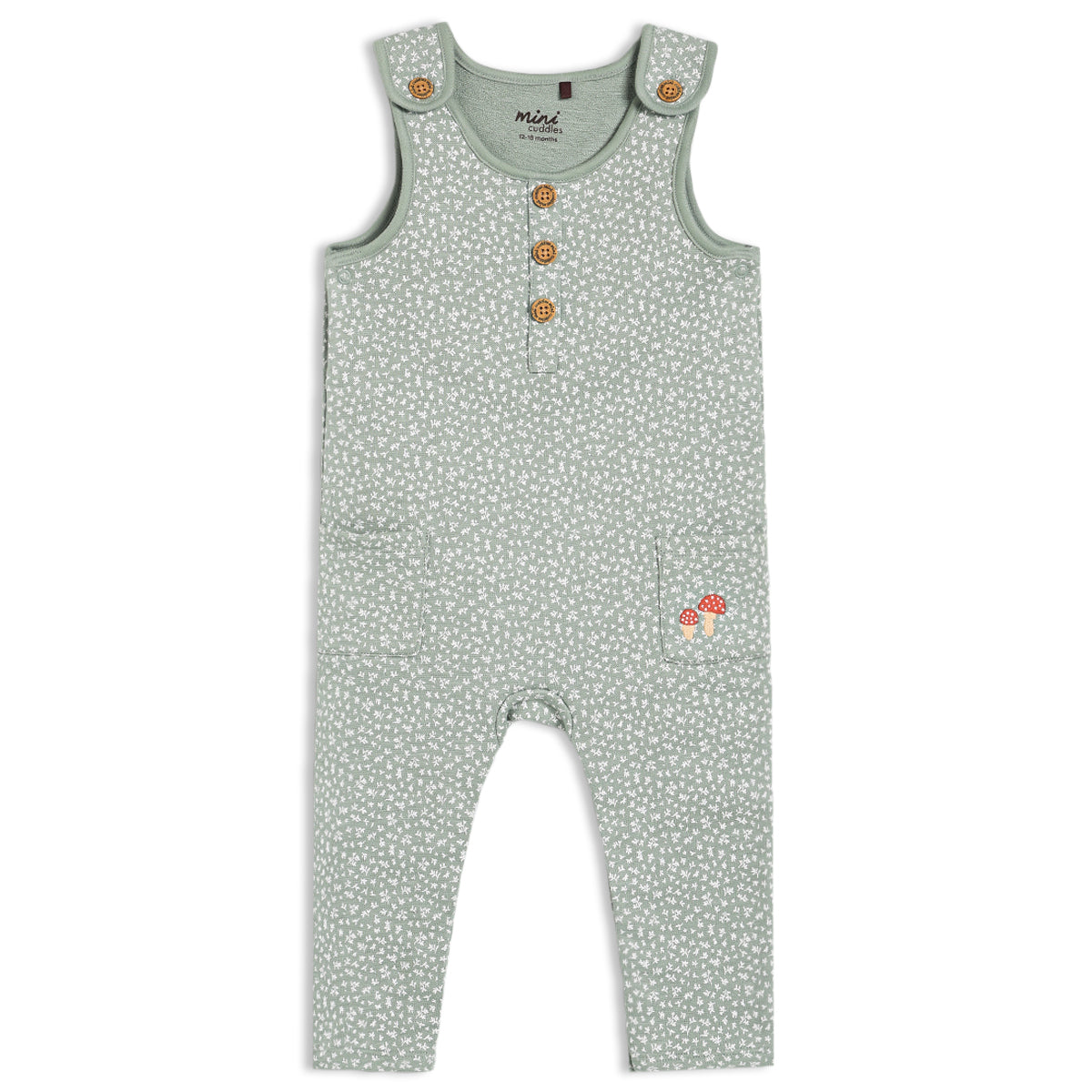 Unisex Multi Boat Neck Cap Sleeve Dungaree Set