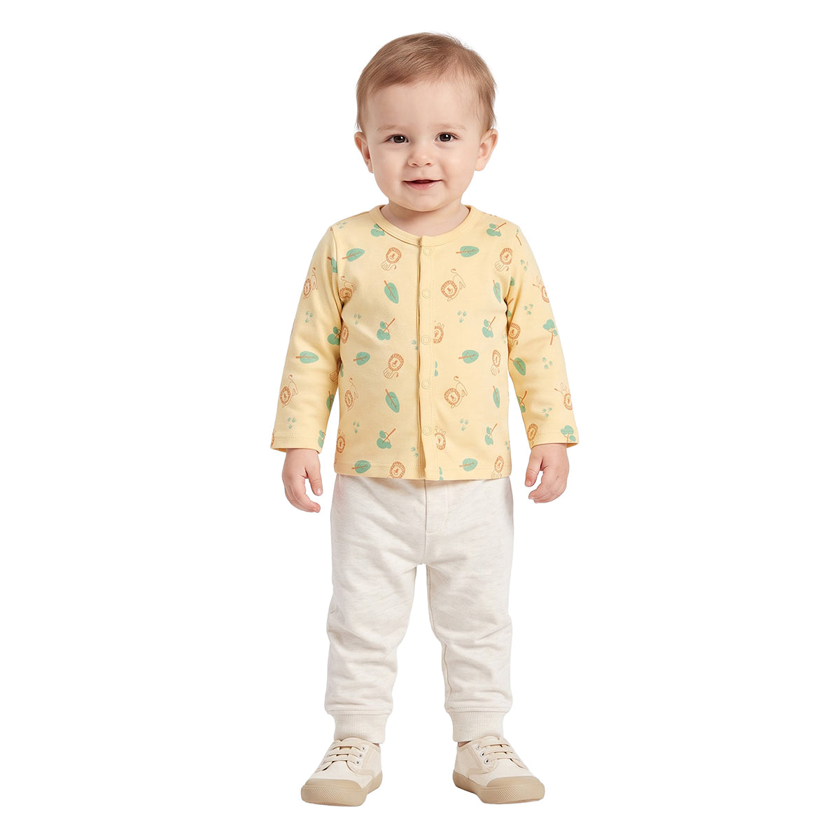 Baby Boys Blue and Yellow Knit Front Open Vest Pack of 2 Casual Wear