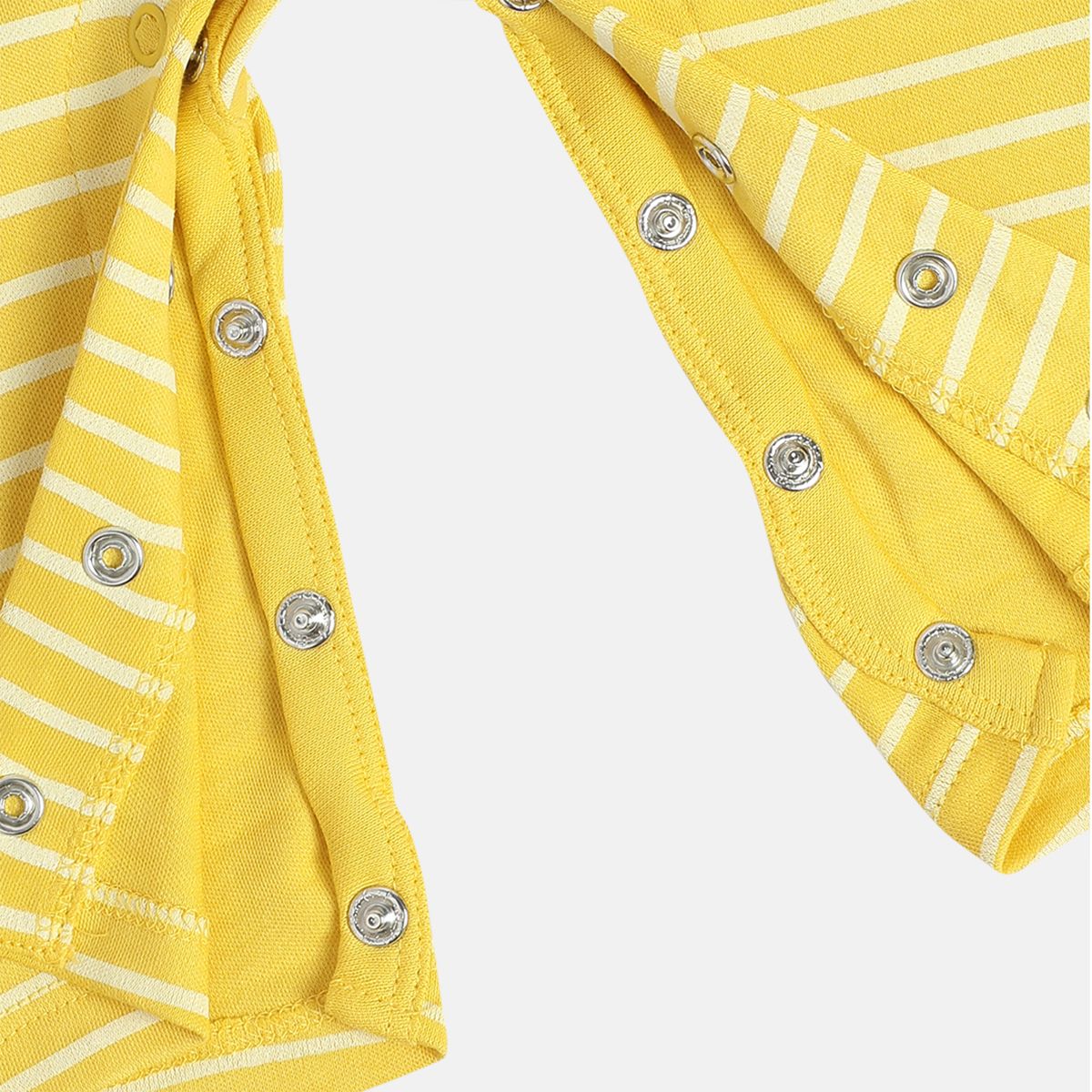 Boys Yellow Round Neck Full Length / Long Sleeve Romper