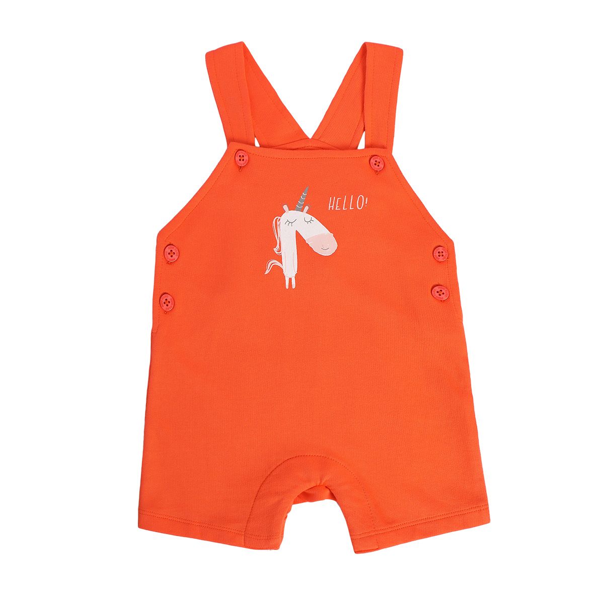 Girls Multicolor Pack Of 2 Dungaree Set
