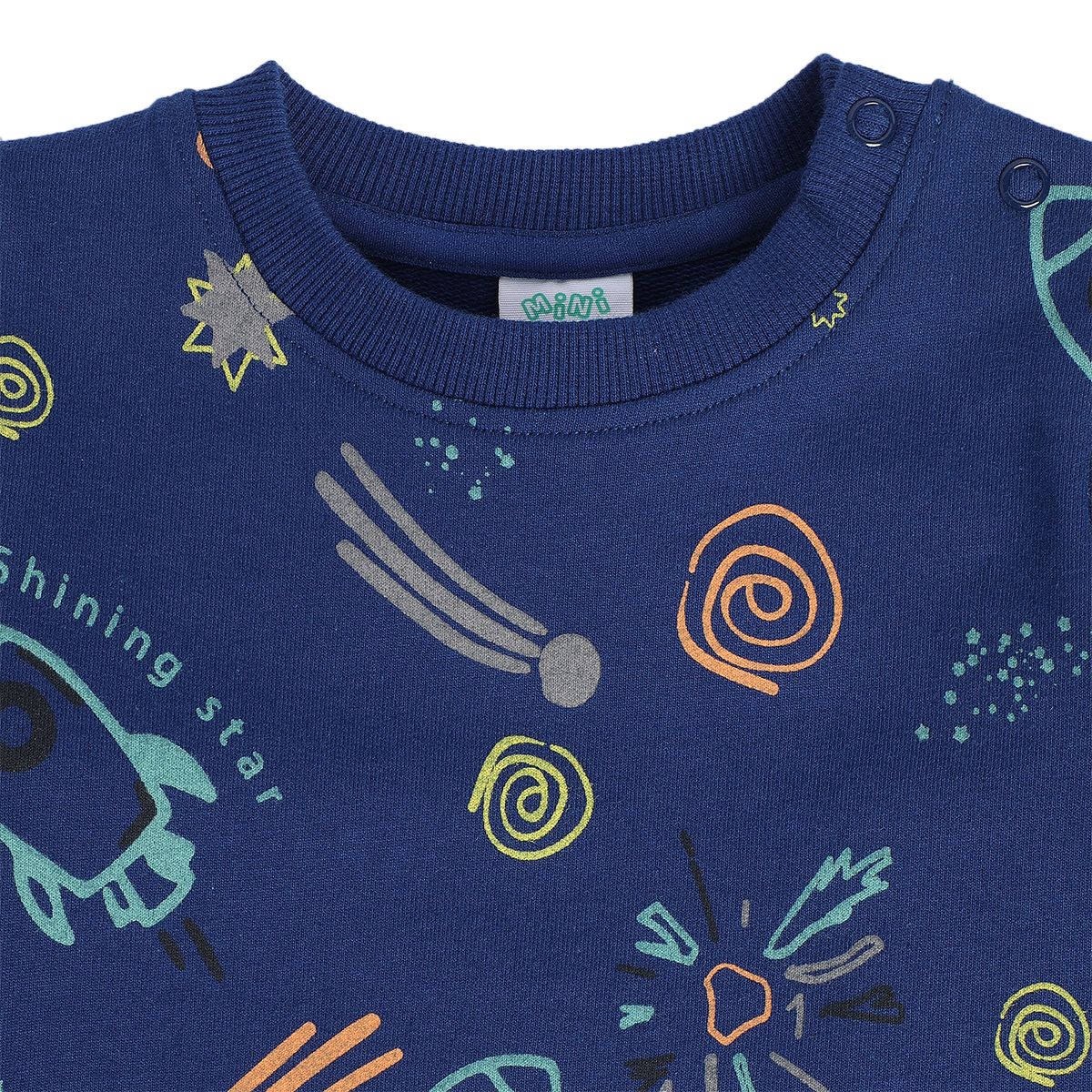 Boys Navy Pack Of 2 T-Shirt And Bottom