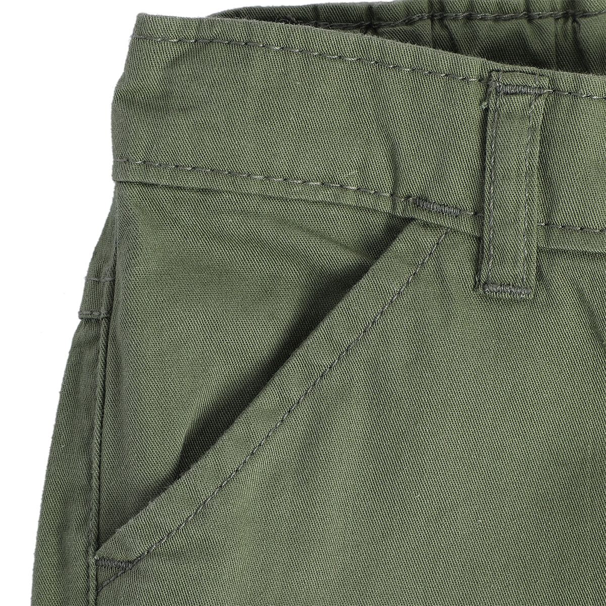Boys Green Woven Pant