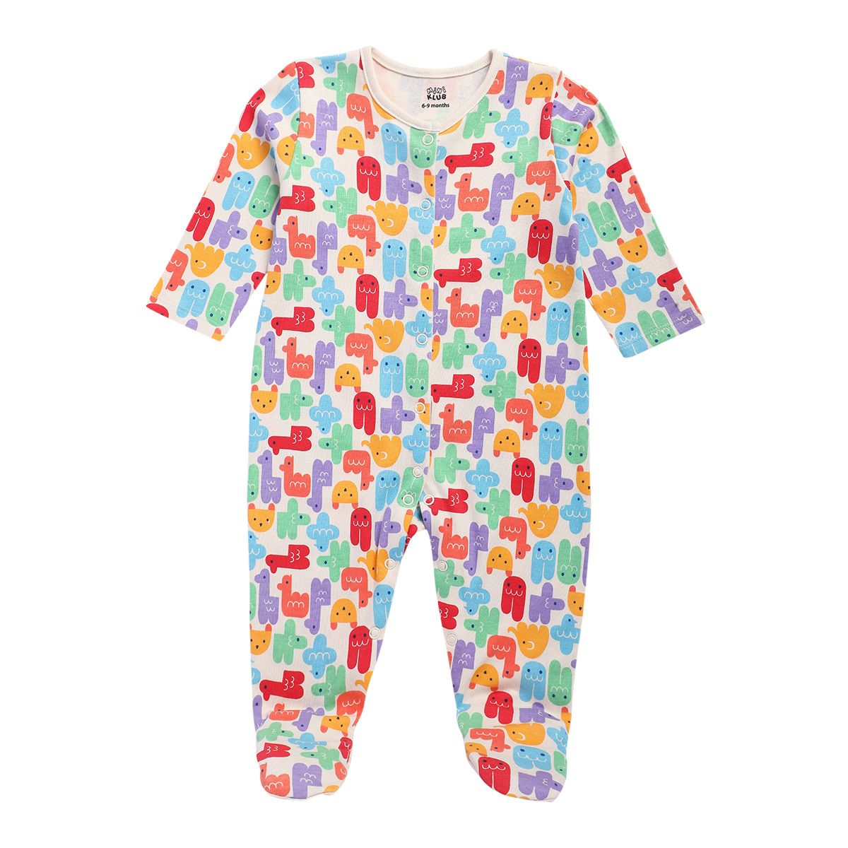 Girls Multicolor Pack Of 2 Sleep Suit