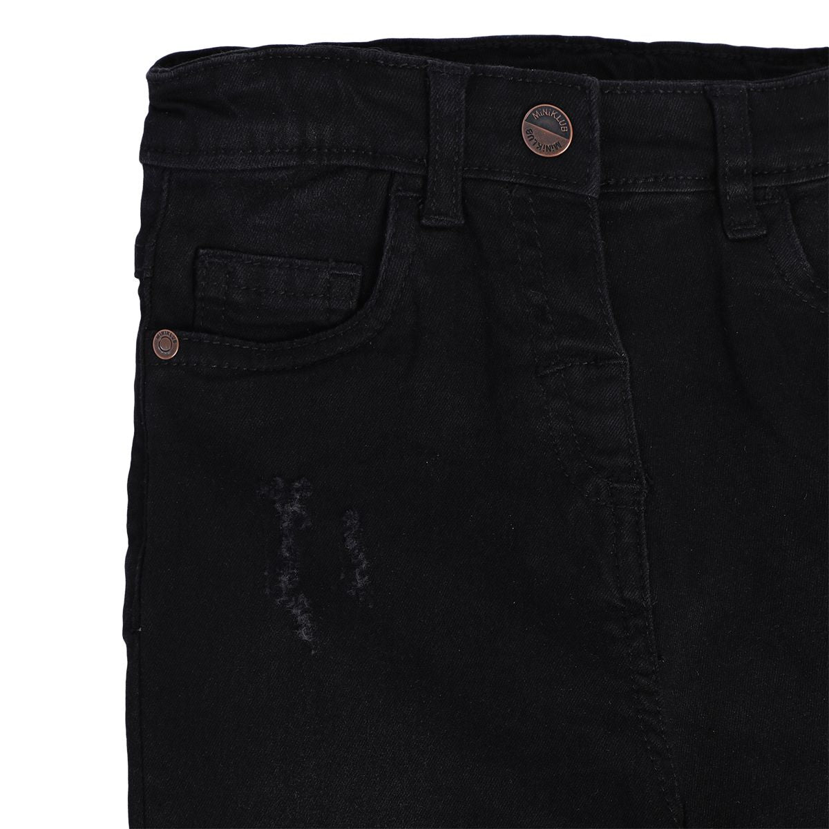 Girls Black Pack Of 1 Denim Pant