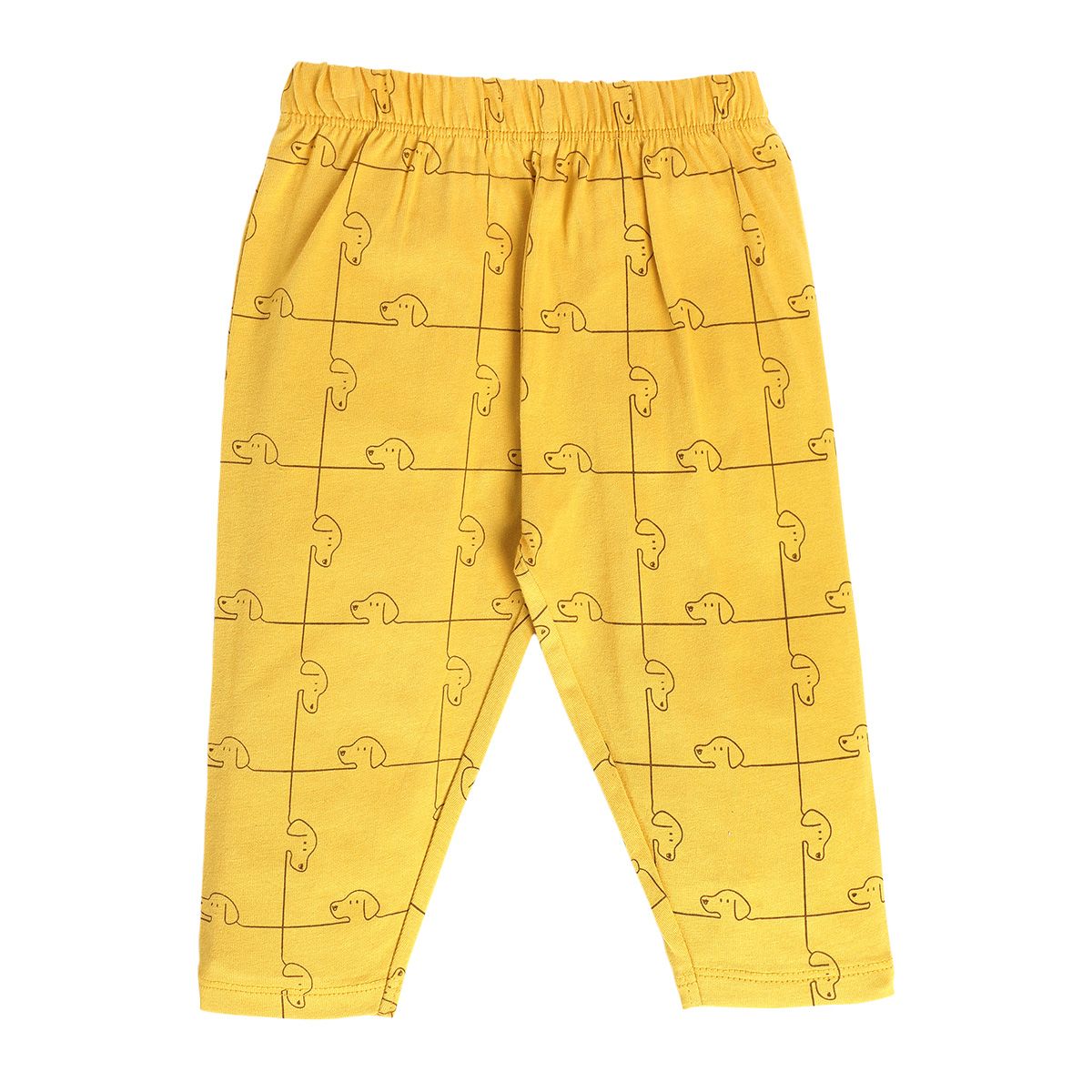 Boys Yellow Pack Of 2 T-Shirt And Bottom