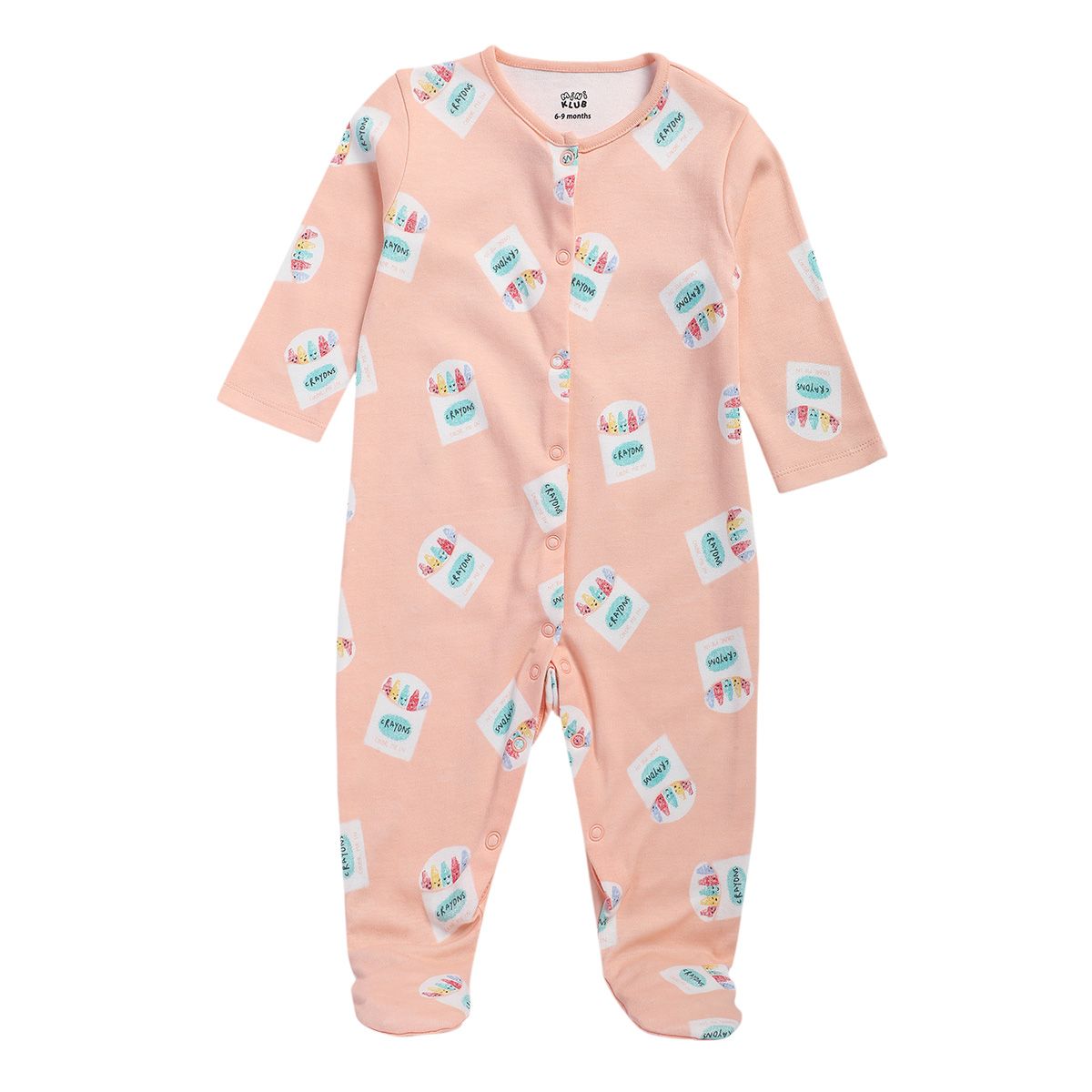 Girls Multicolor Pack Of 2 Sleep Suit