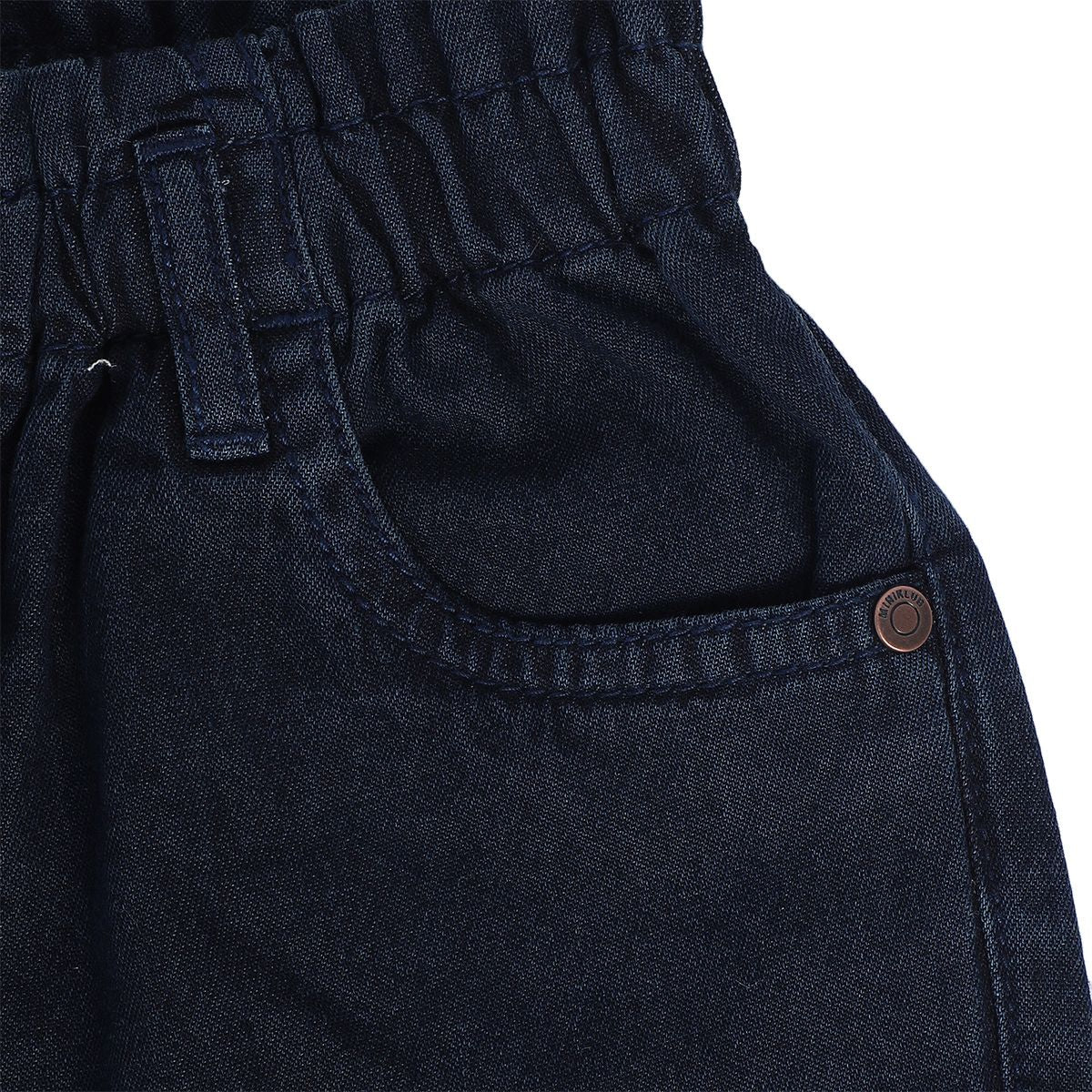Girls Grey Denim Pant