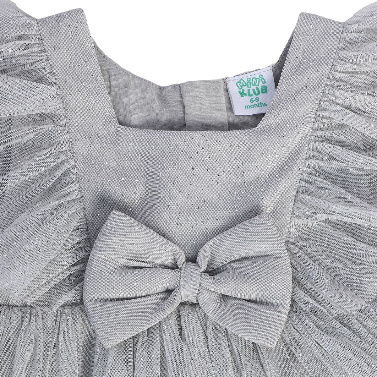 Girls Grey Pack Of 1 Dress