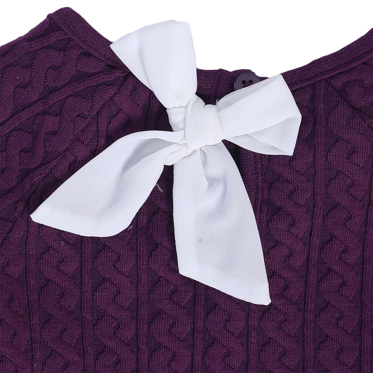Girls Purple Pack Of 1 Knit Top