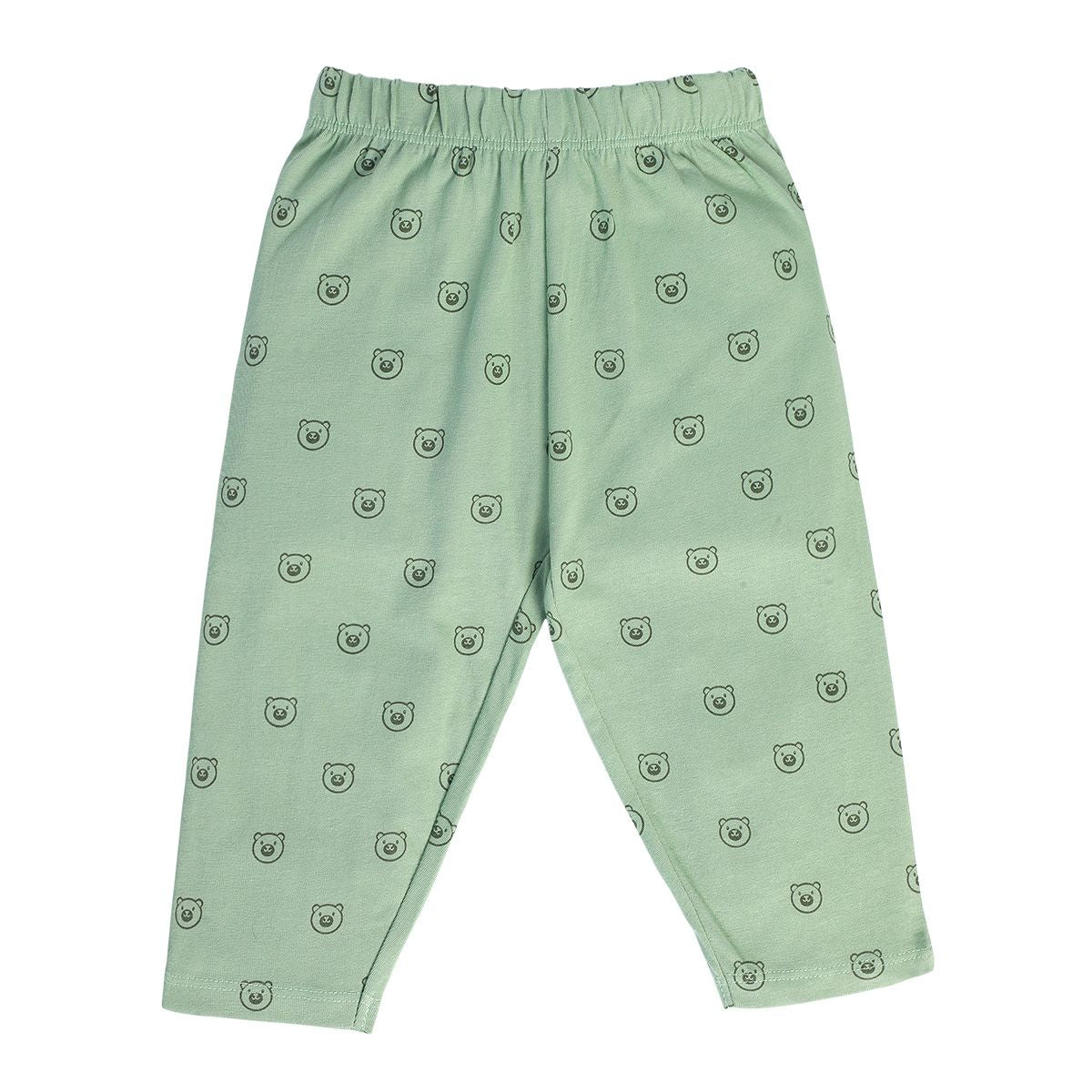 Boys Green Pack Of 2 T-Shirt And Bottom